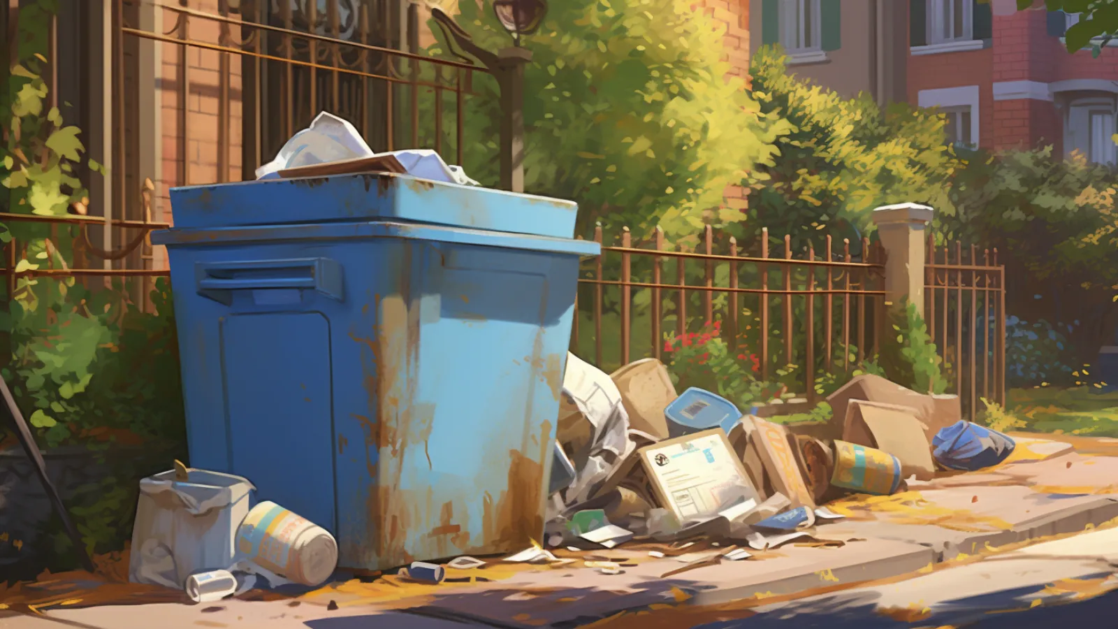 illustration for bin