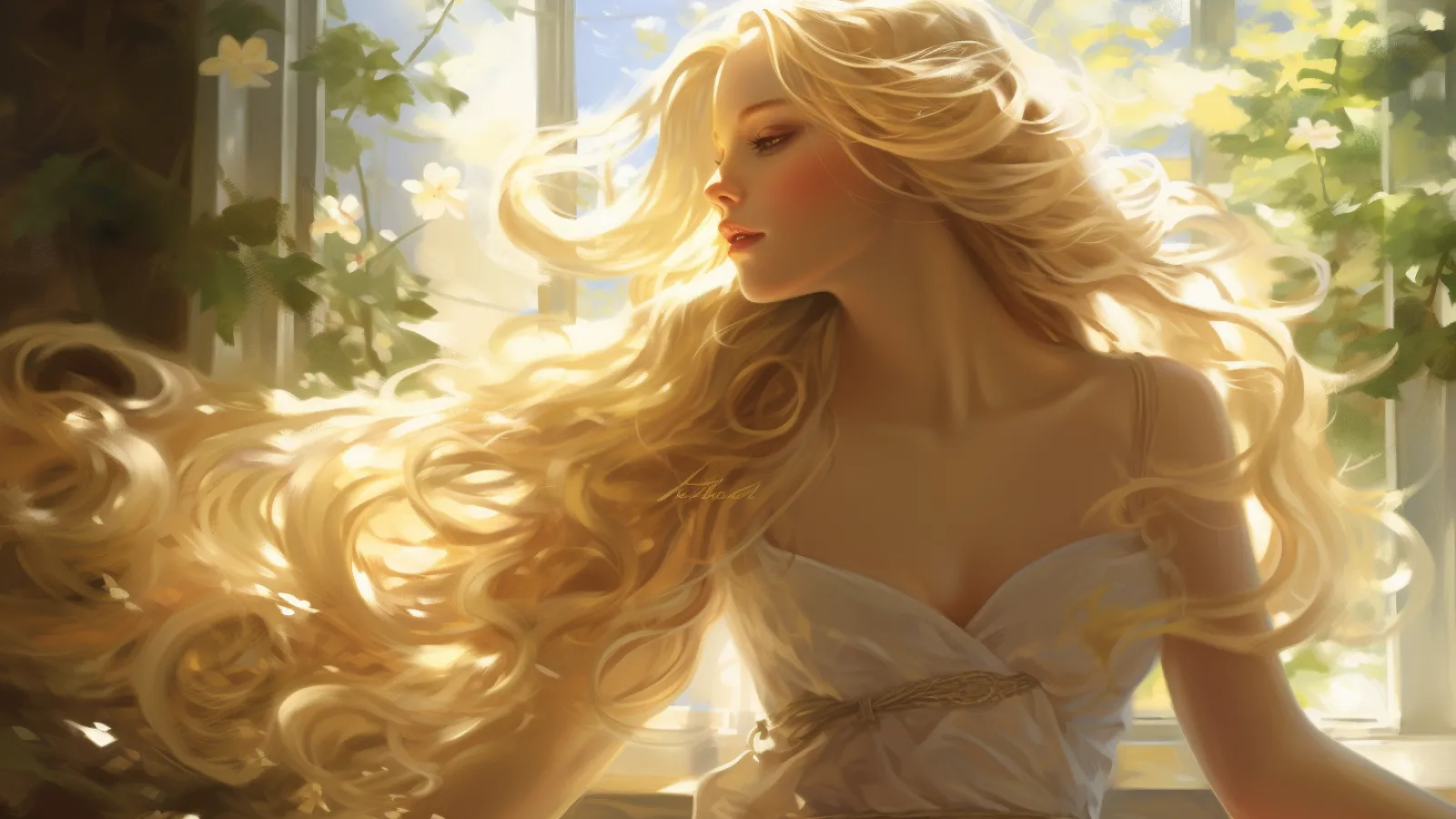 illustration for blond / blonde