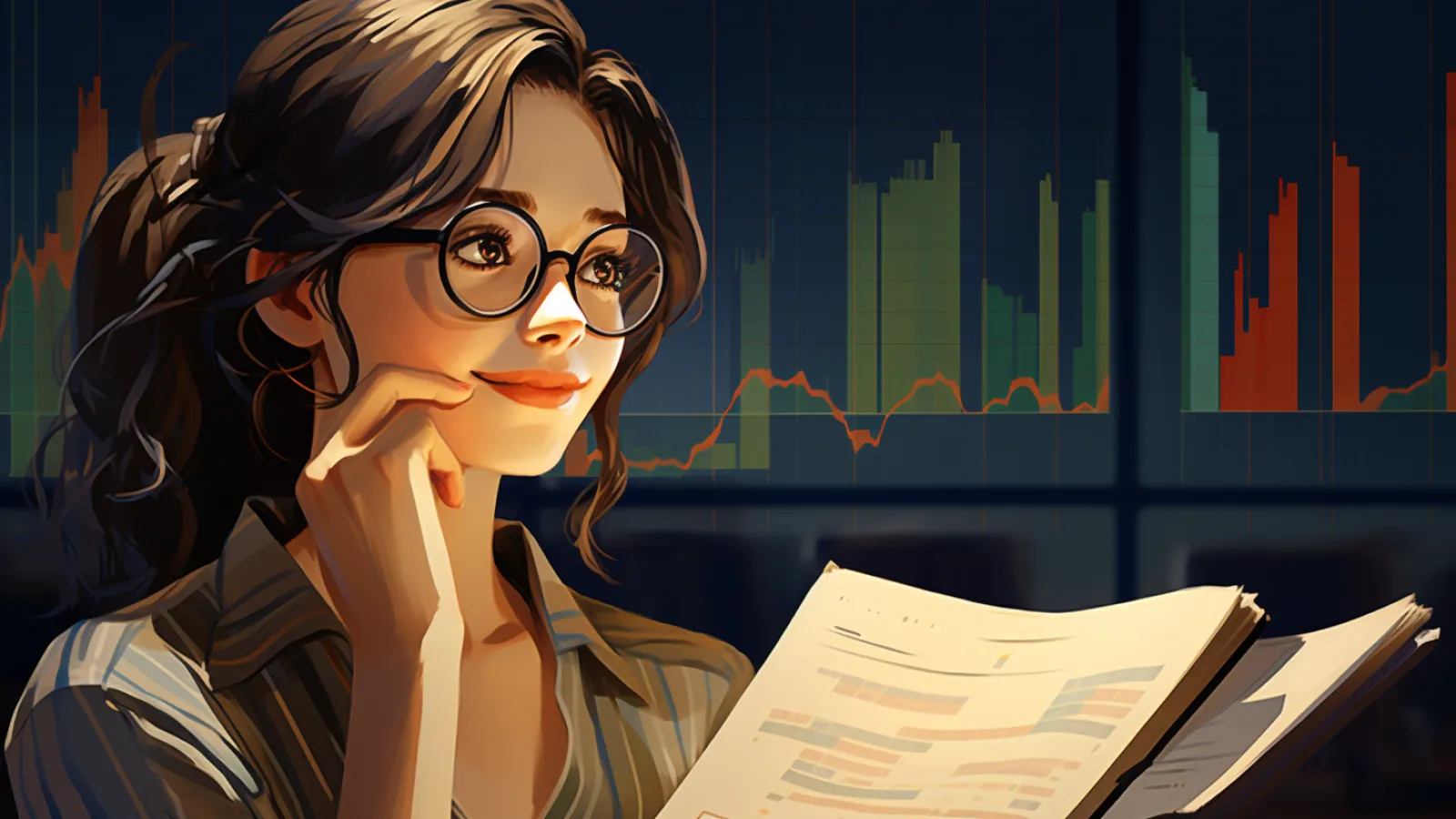 illustration for blue chip