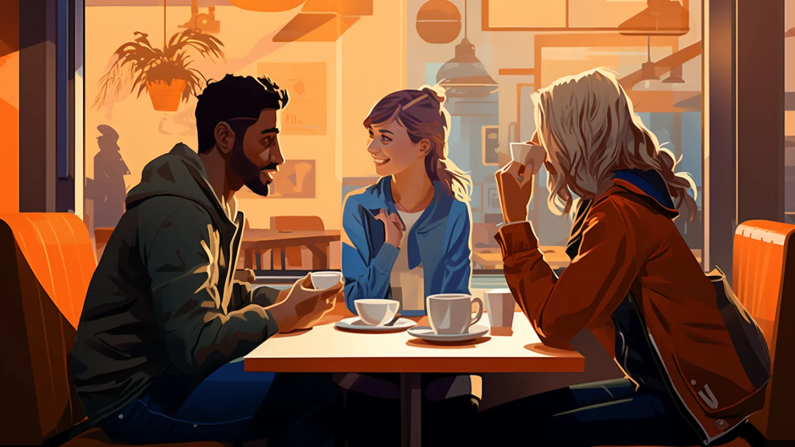 illustration for How do you know each other?