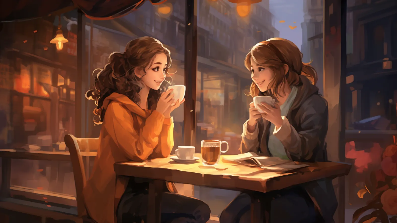 illustration for cafe