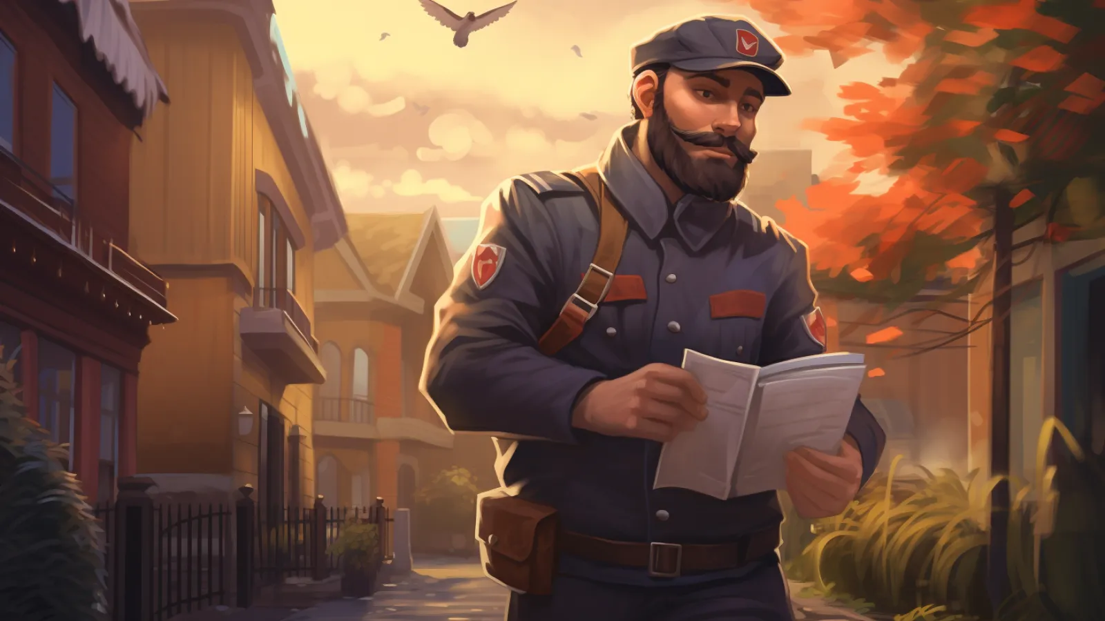 illustration for registered mail
