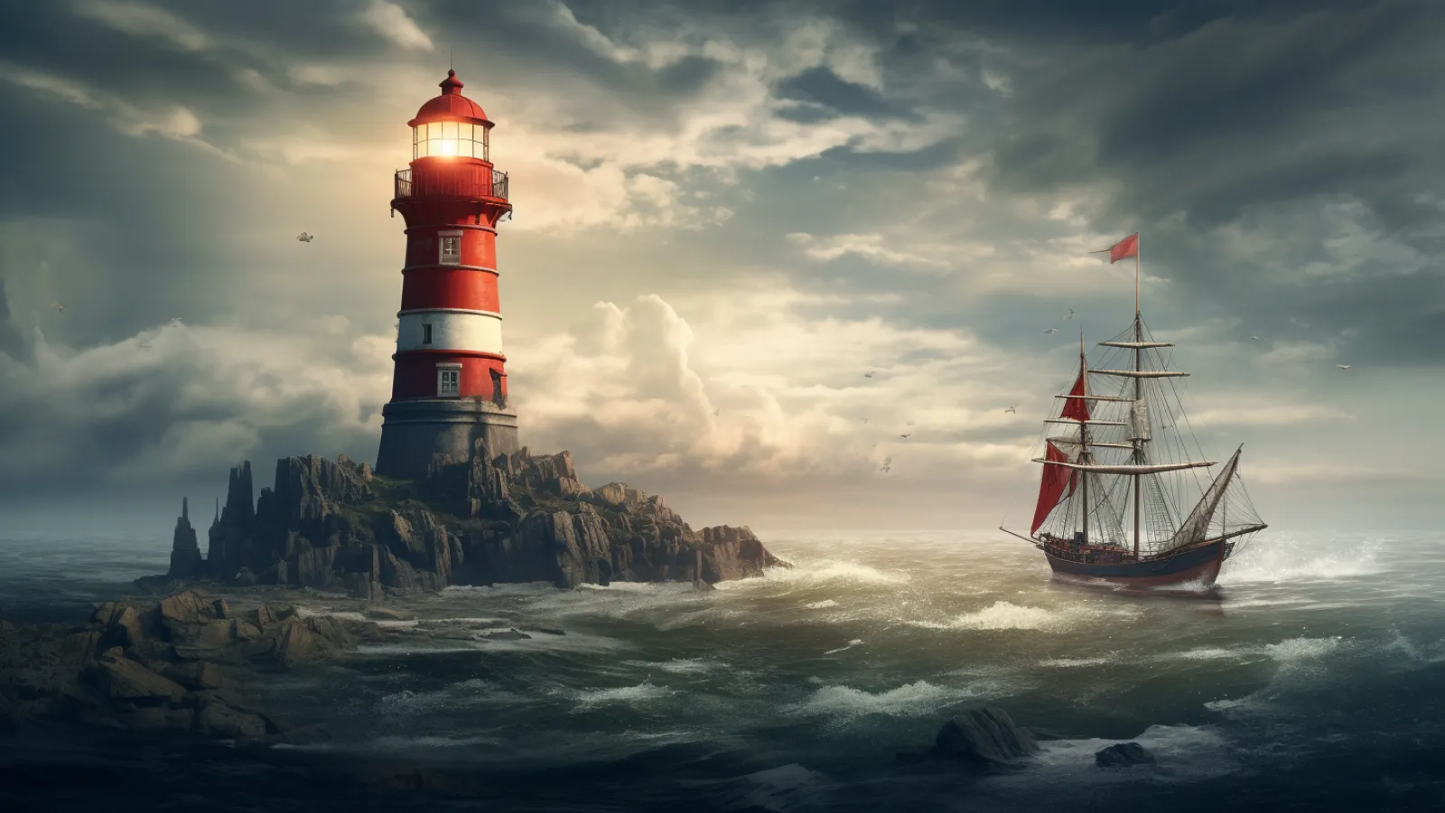 illustration for lighthouse