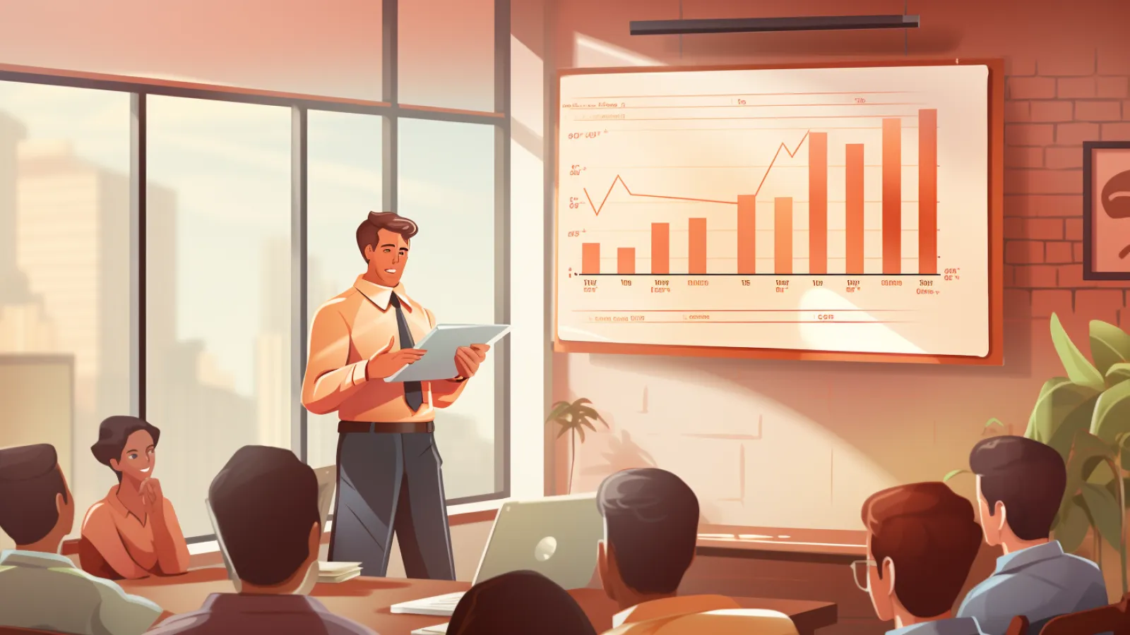 illustration for skyrocket