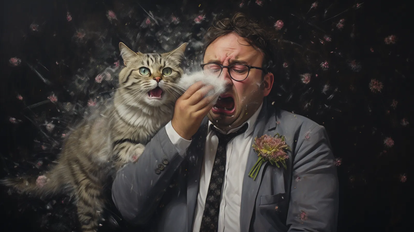 illustration for allergic