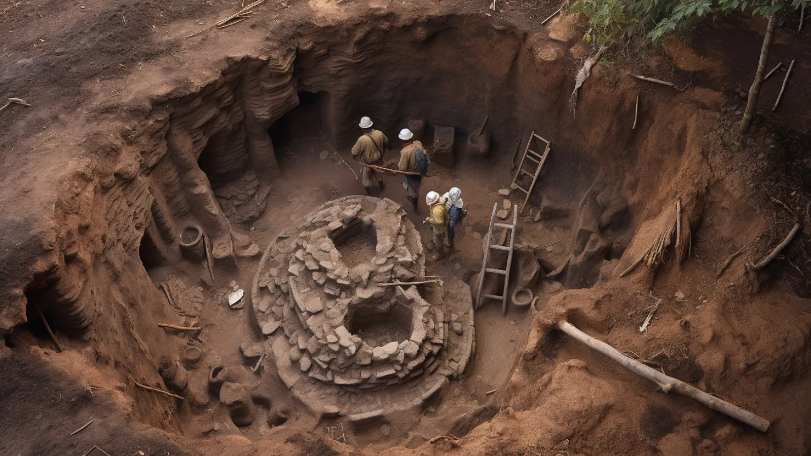 illustration for excavate