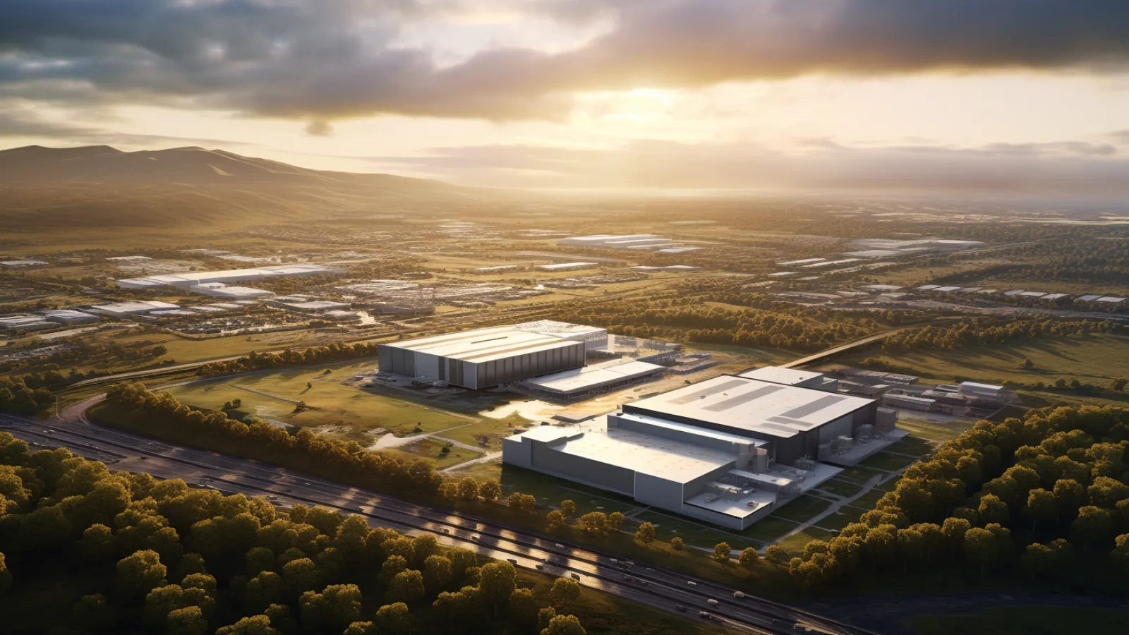 illustration for industrial park