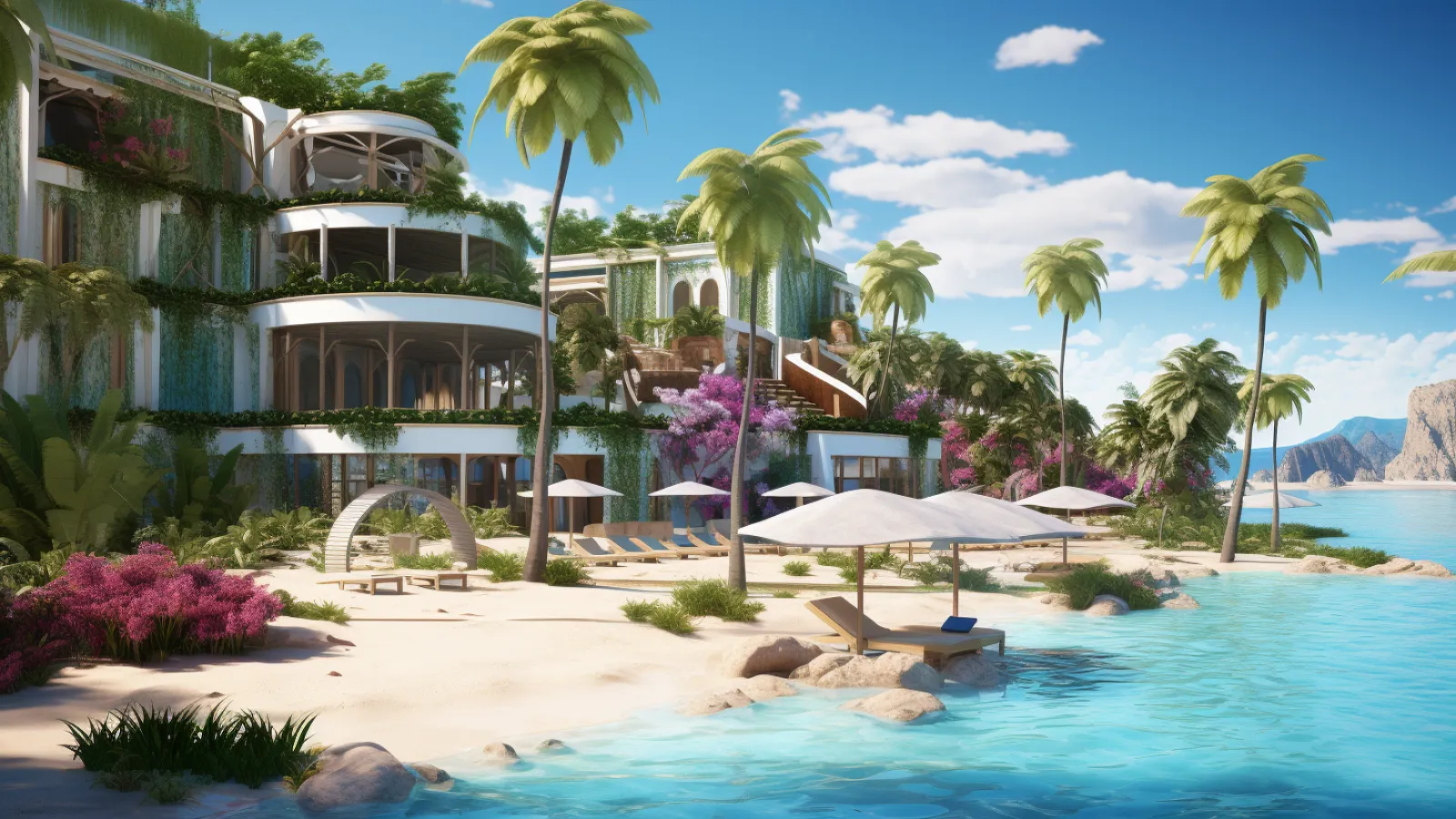 illustration for resort