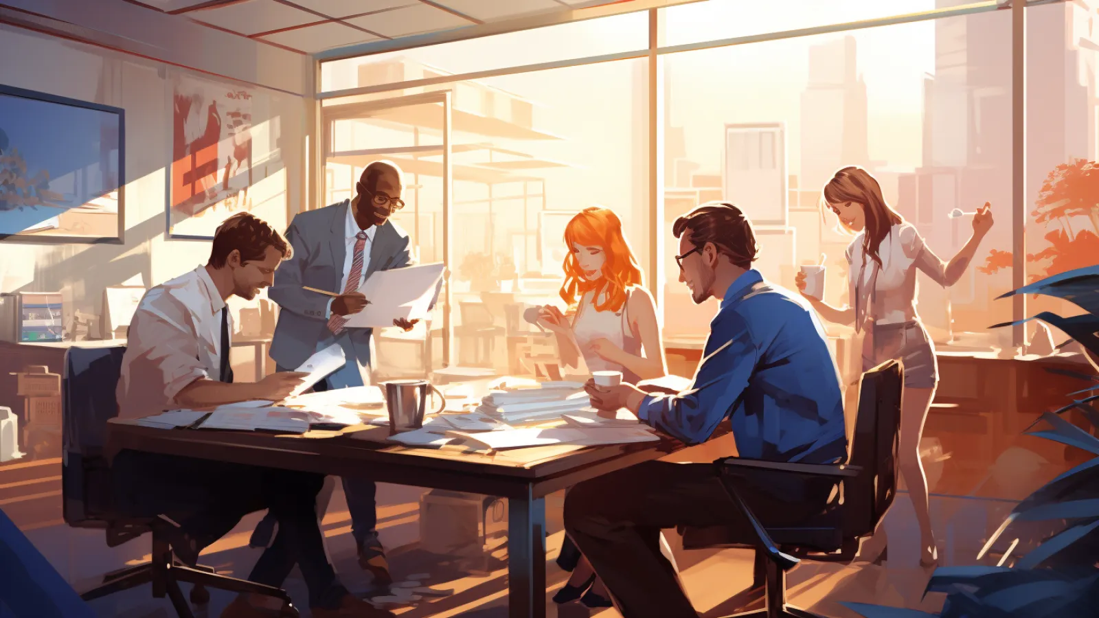 illustration for pull together