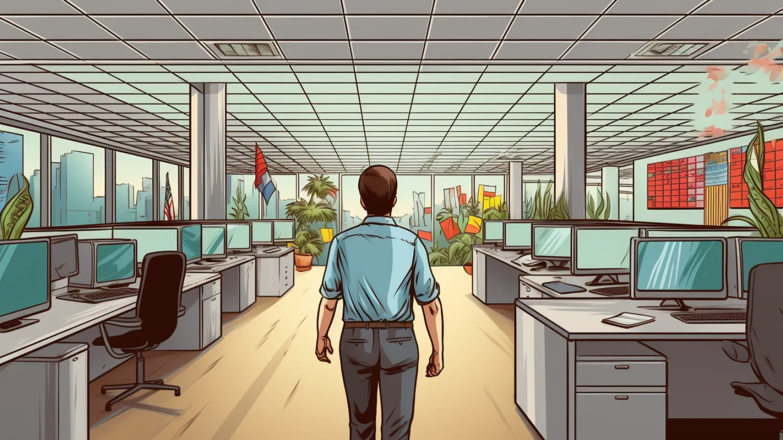 illustration for lay off