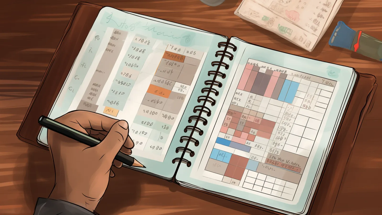 illustration for keep track of