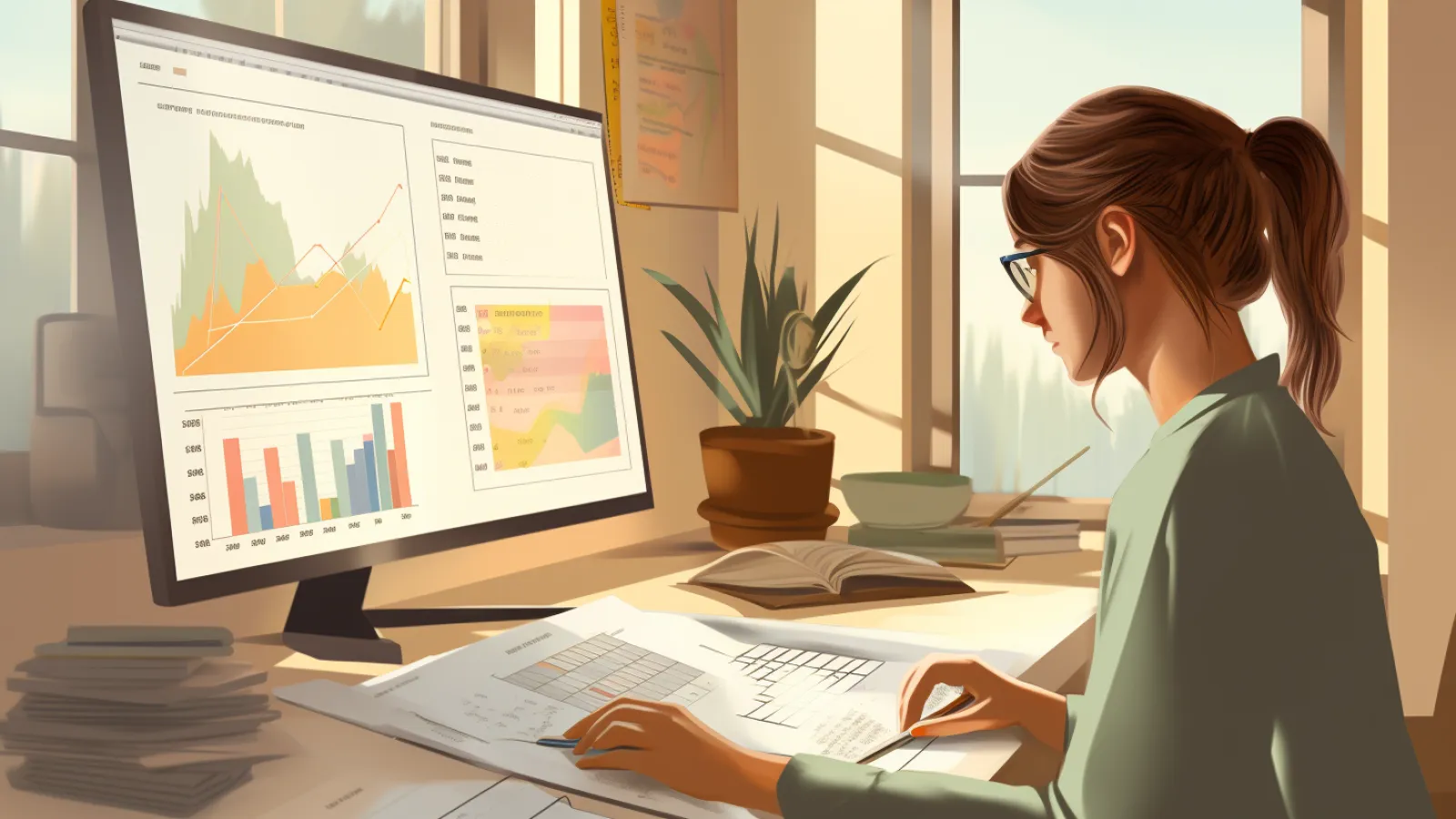 illustration for finance