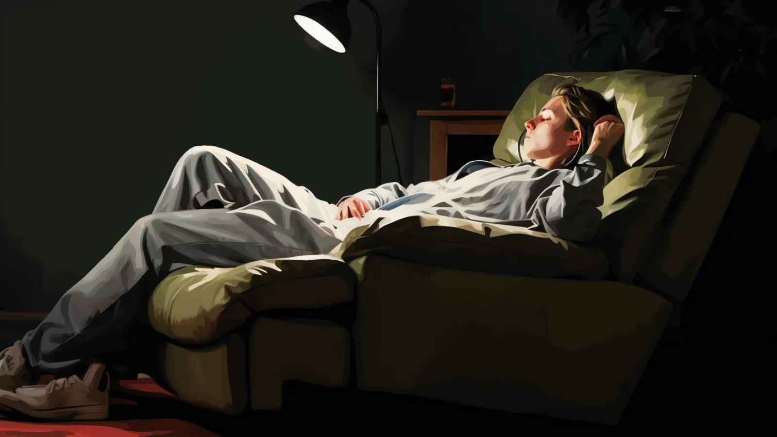 illustration for recline