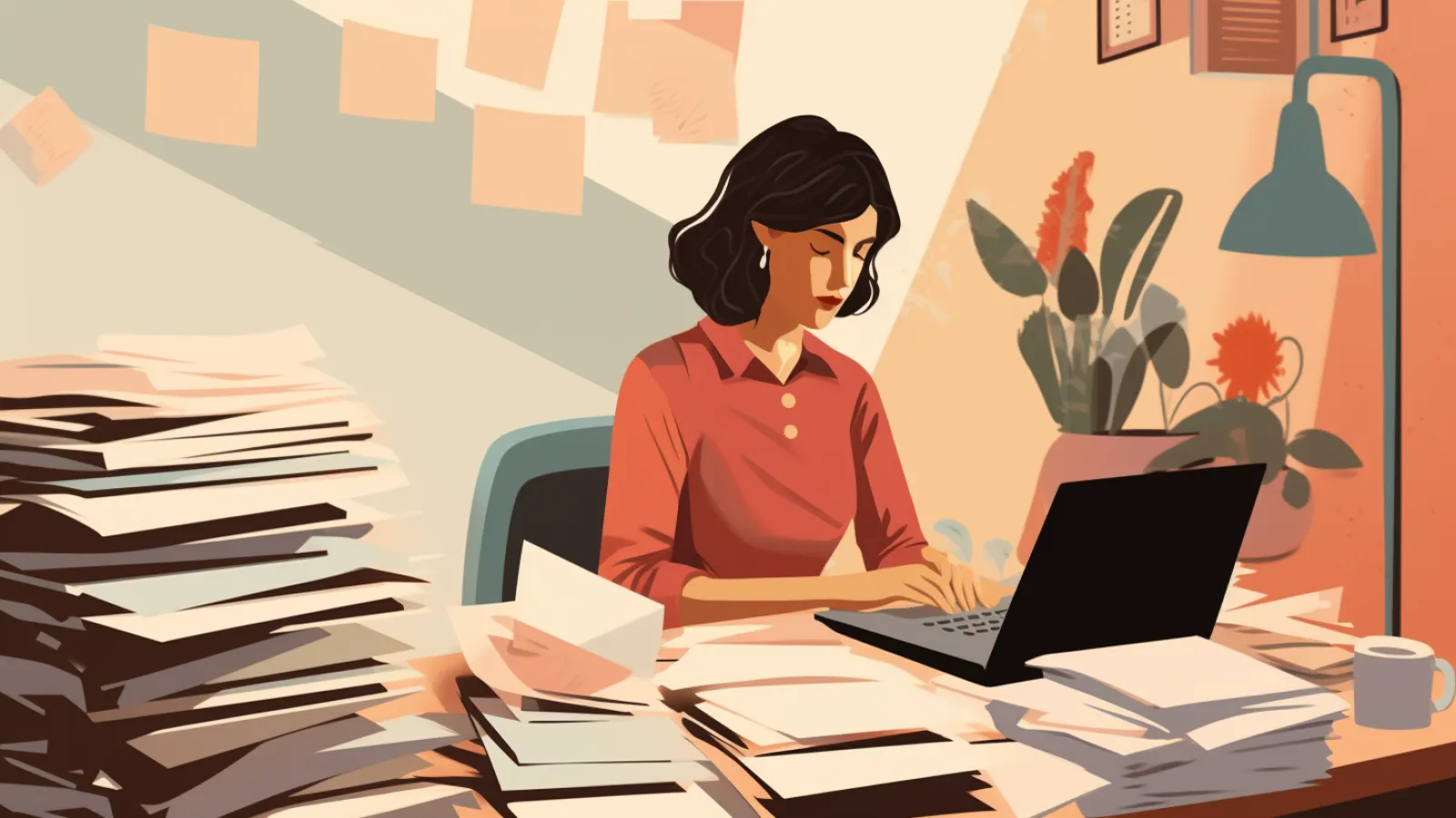 illustration for productive