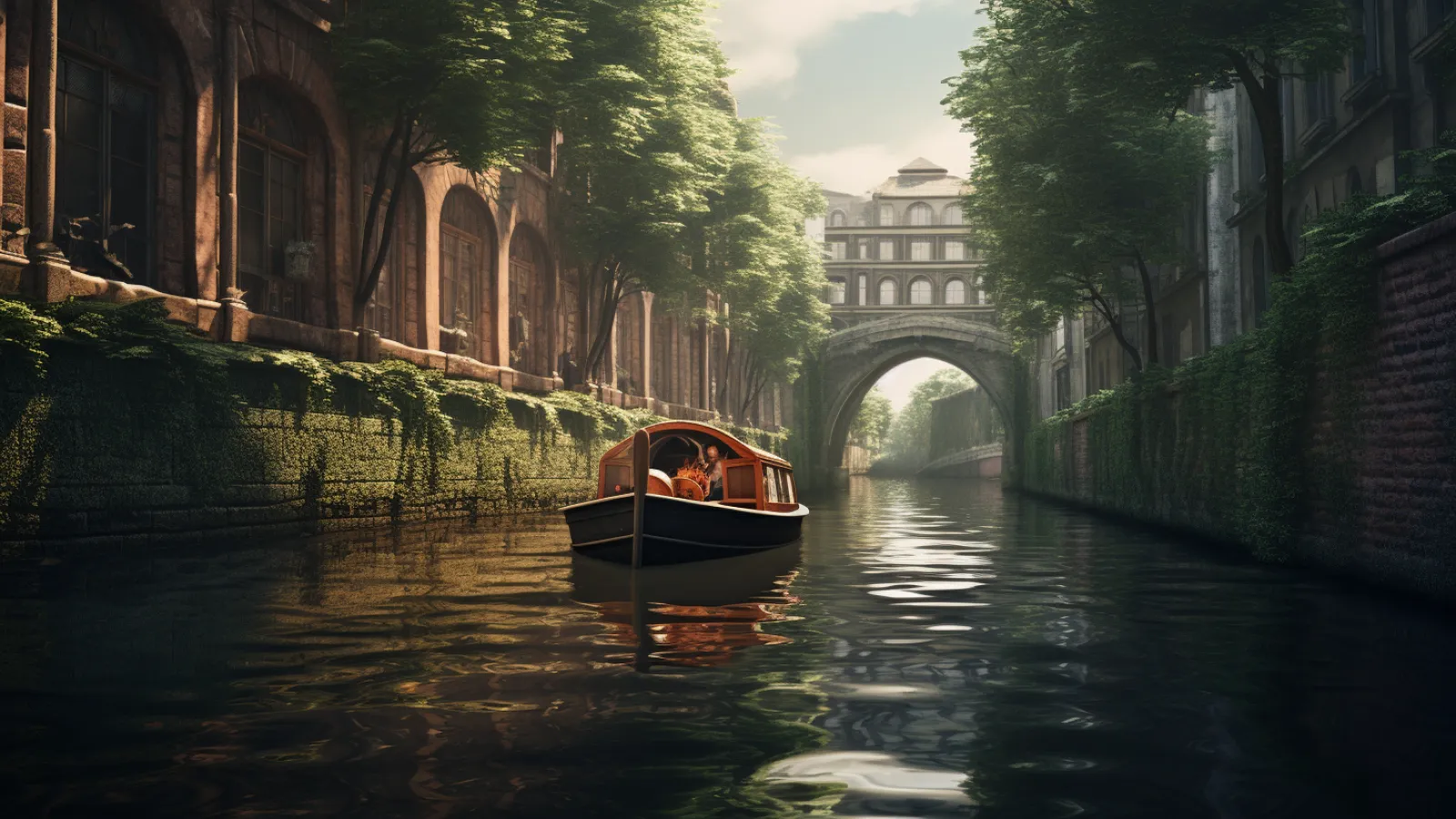 illustration for canal