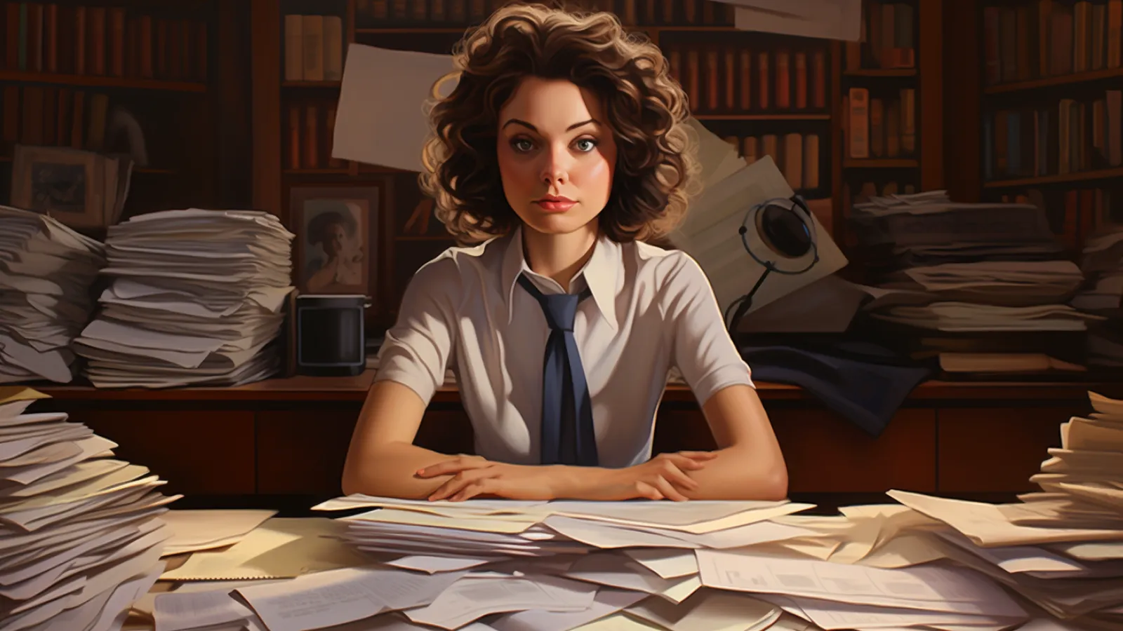 illustration for clerk