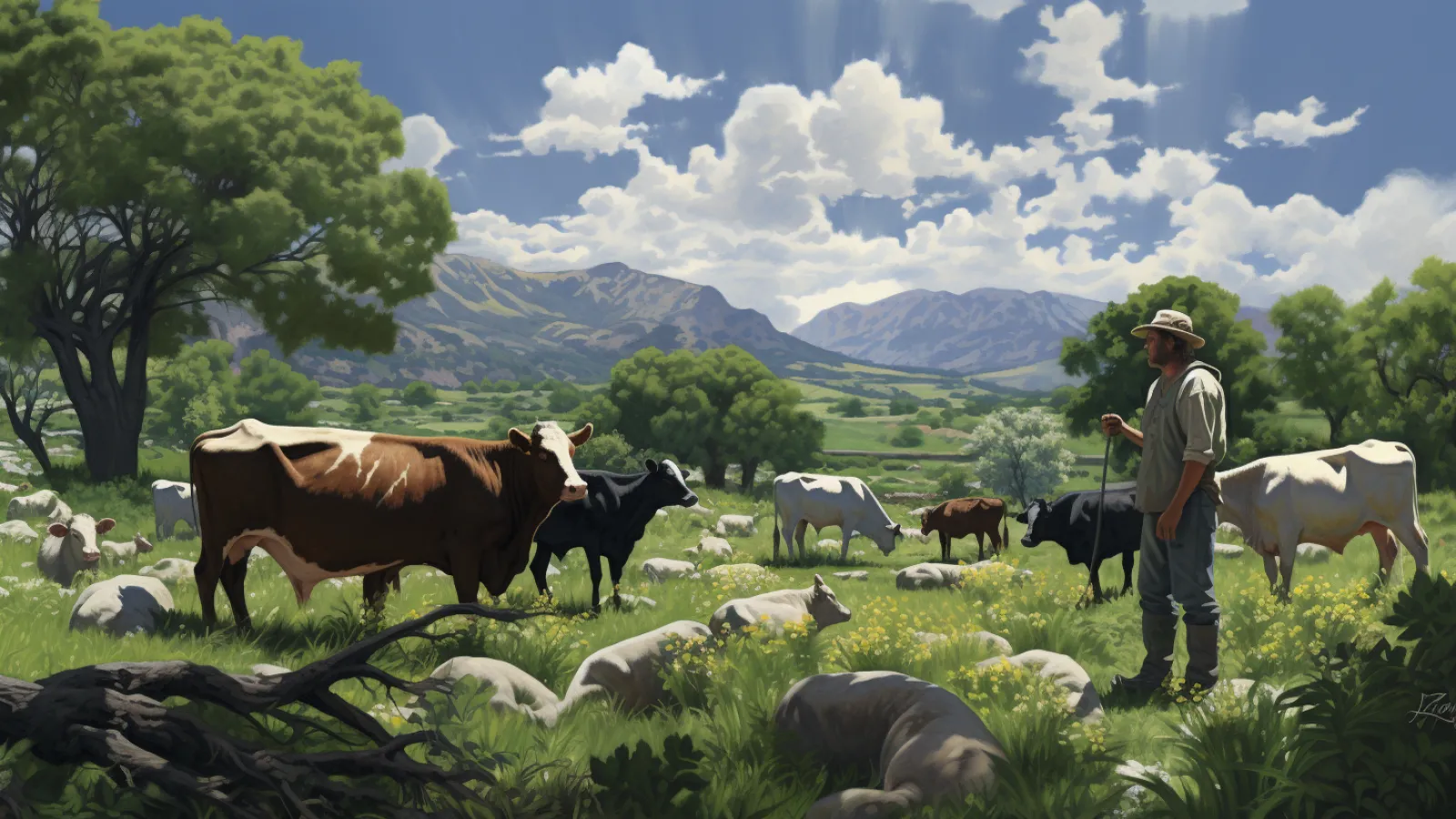 illustration for ranch