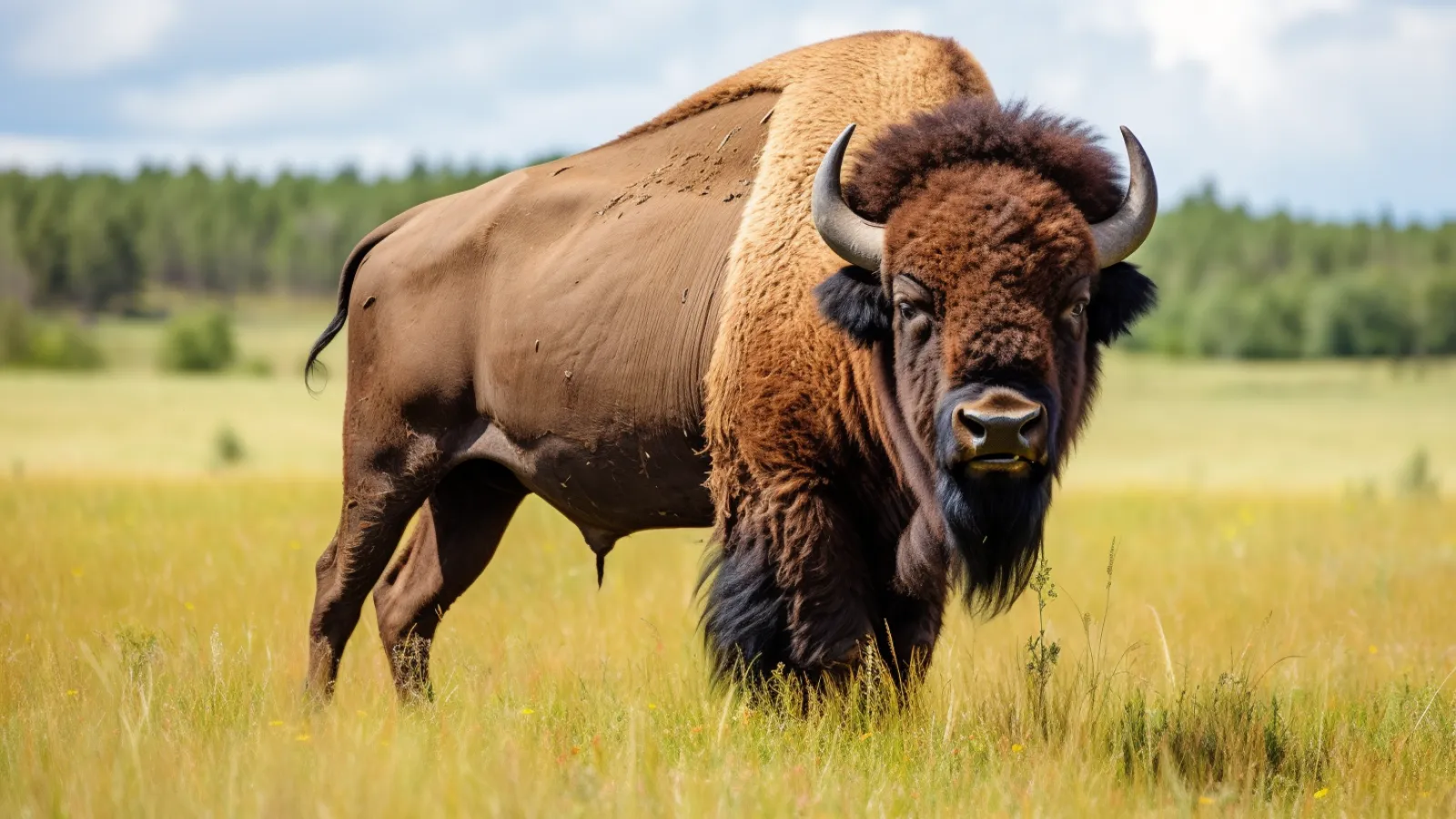 illustration for bison