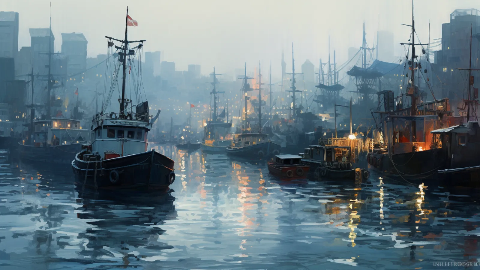 illustration for harbor
