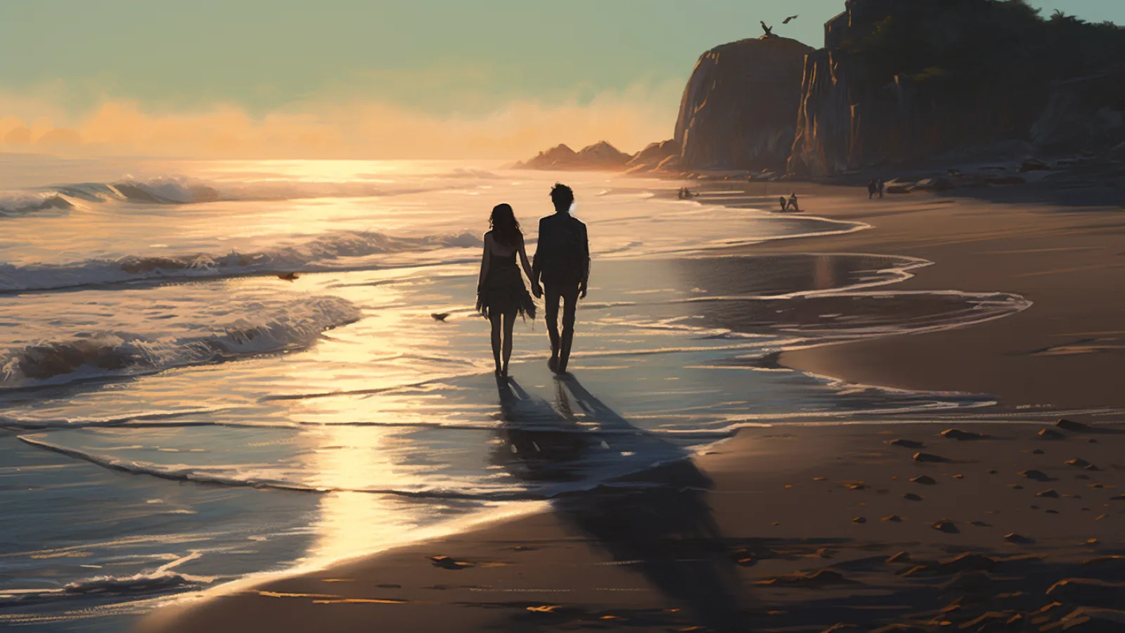 illustration for seashore