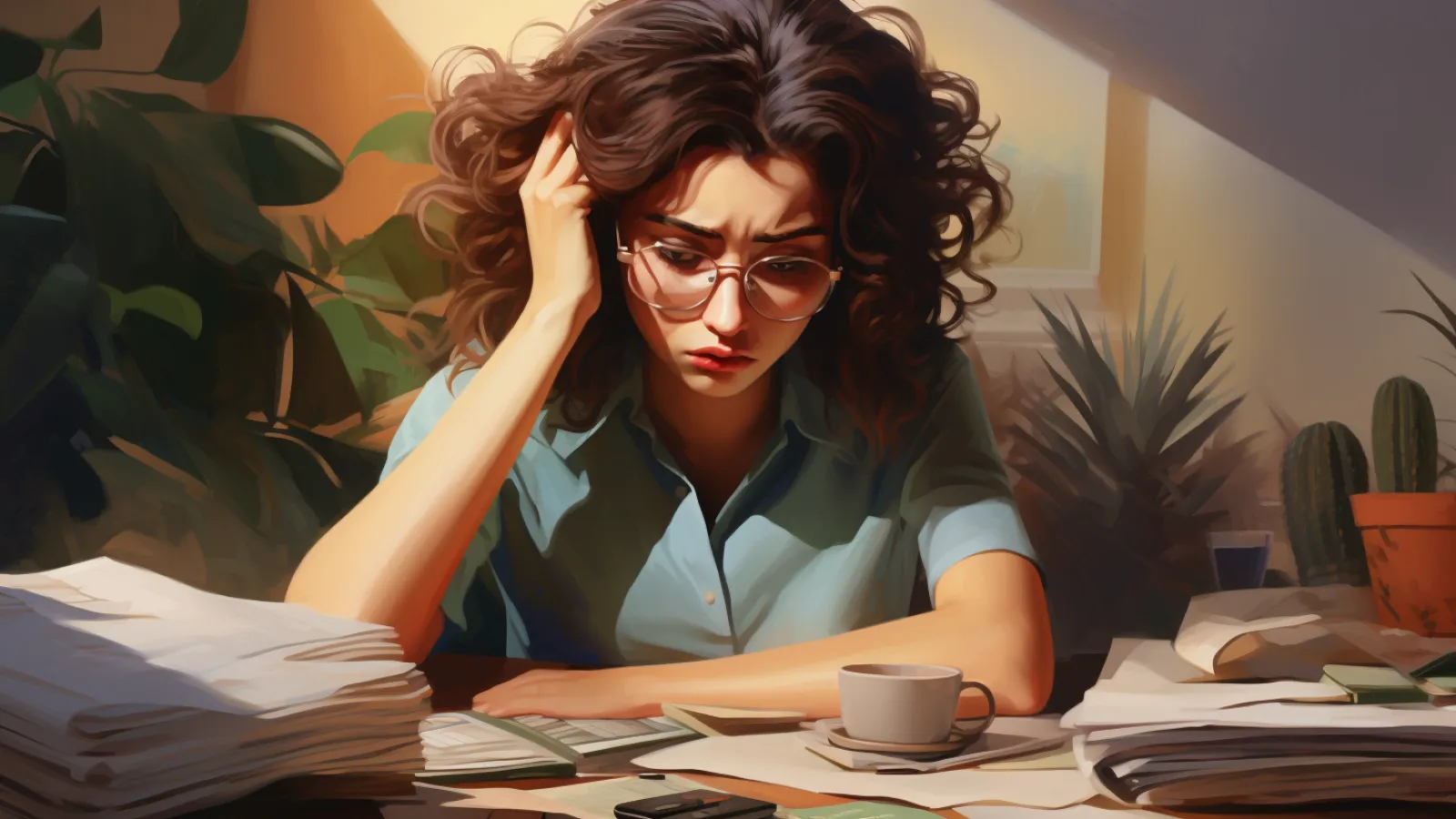 illustration for contend with