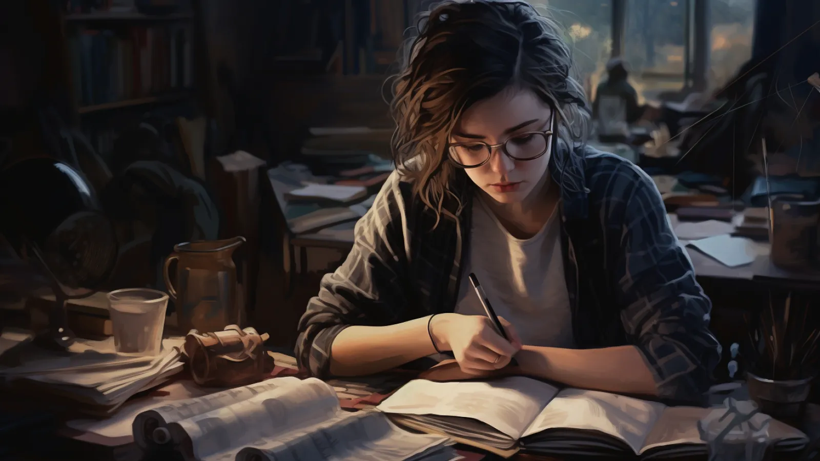 illustration for fall behind