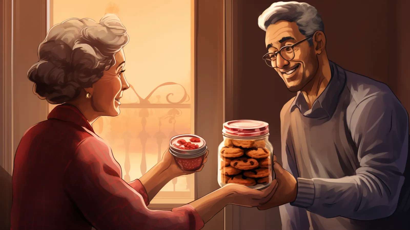illustration for in return for
