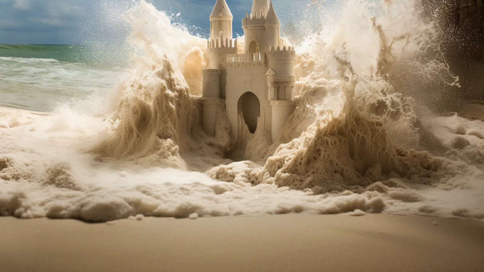 illustration for wash away