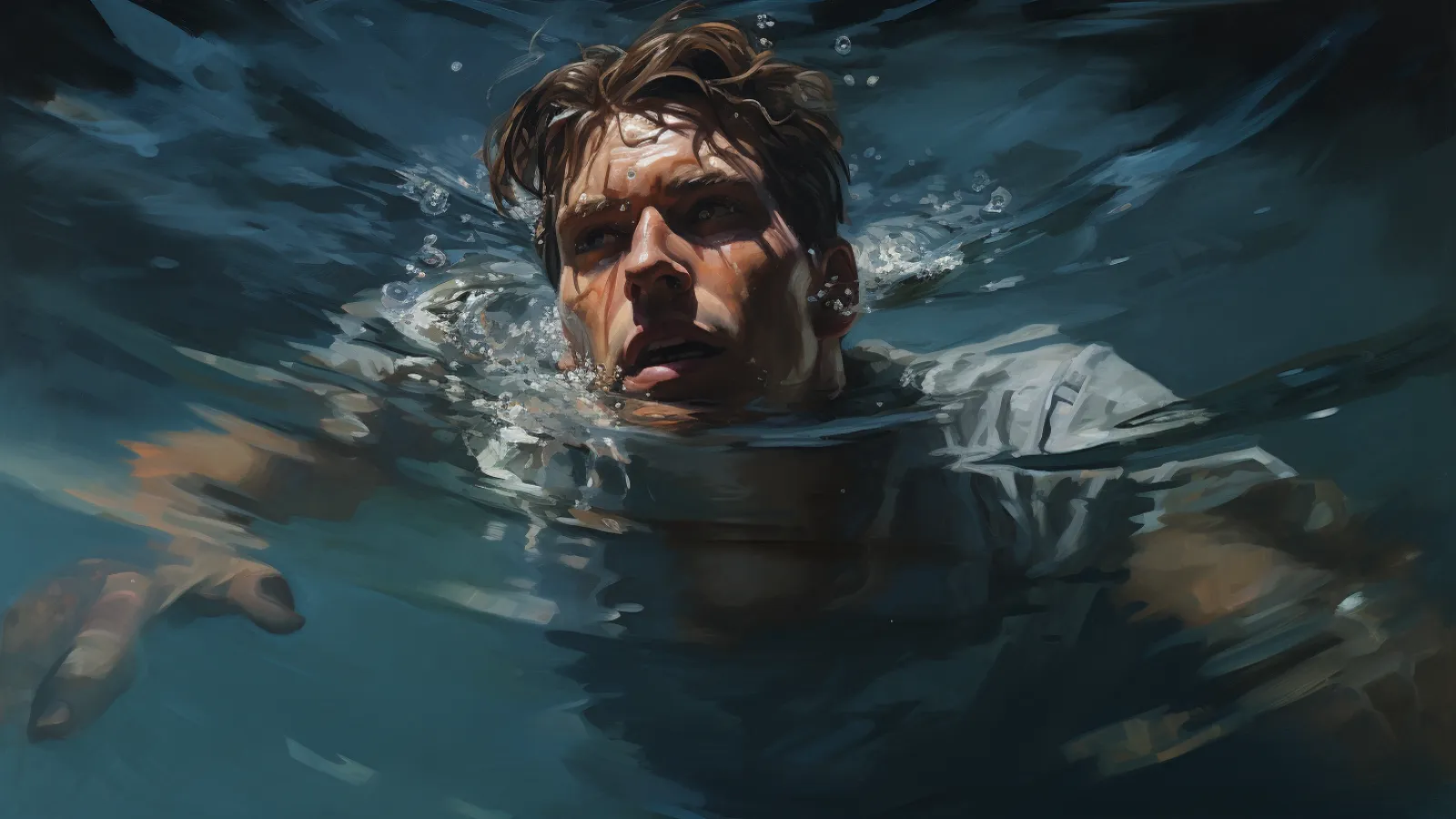 illustration for drown