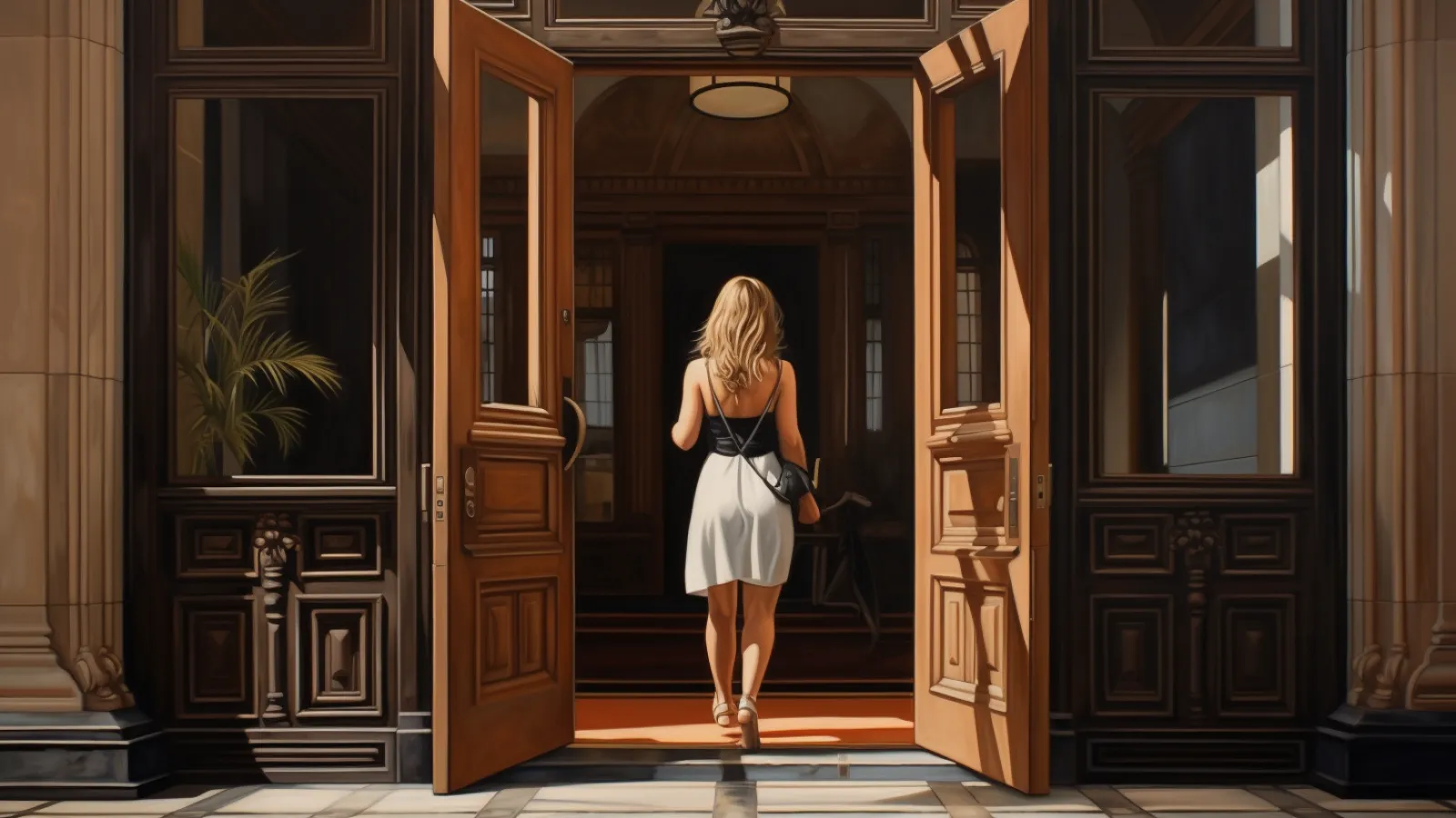 illustration for entrance