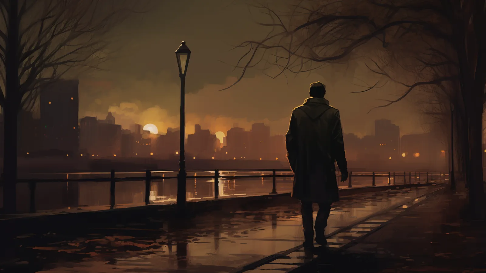 illustration for evening
