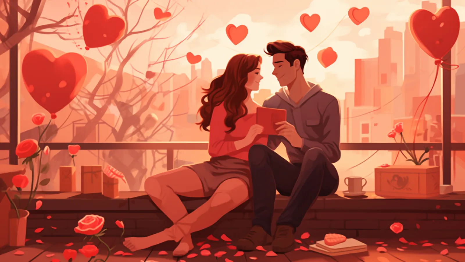 illustration for February
