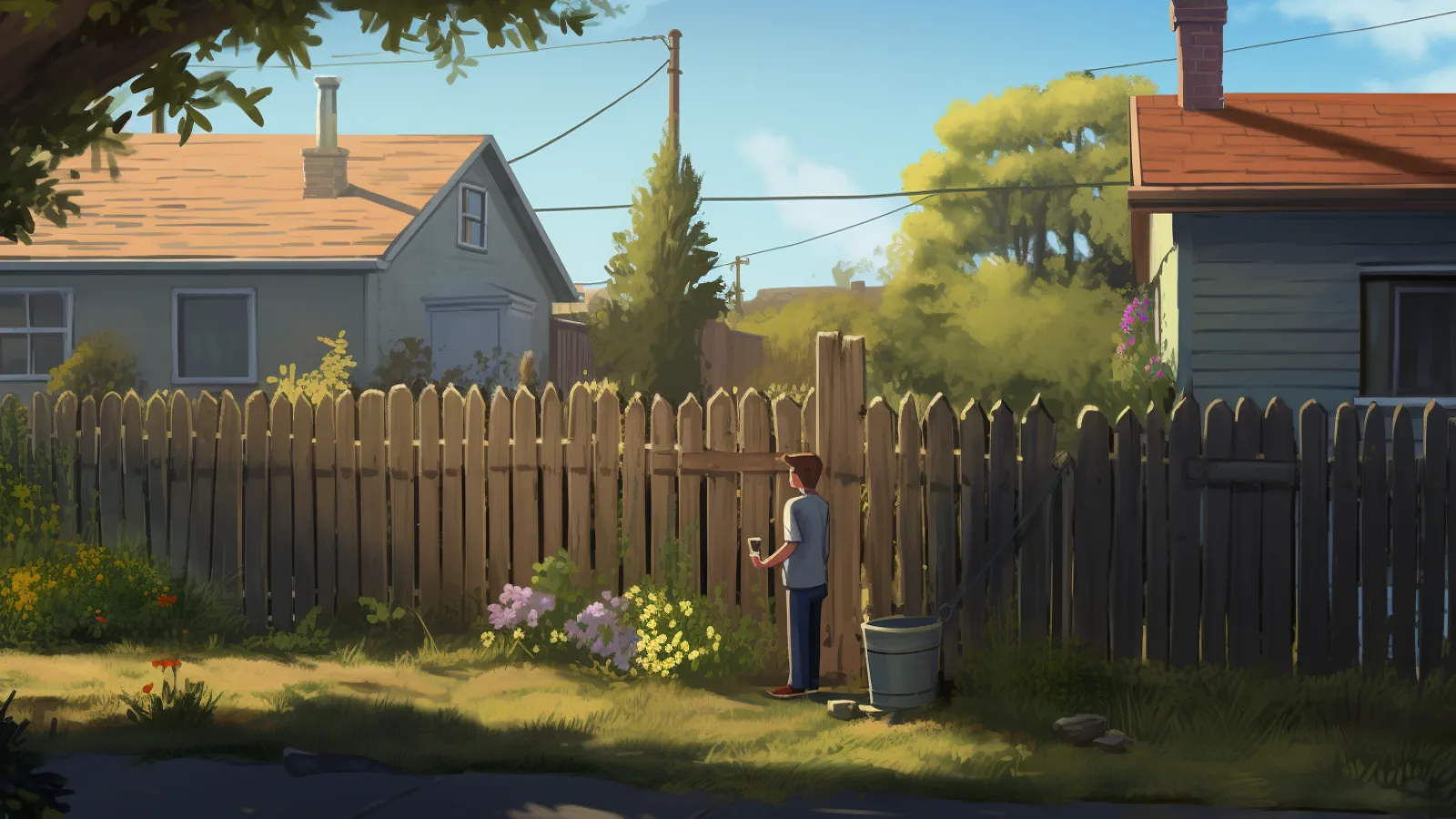 illustration for fence