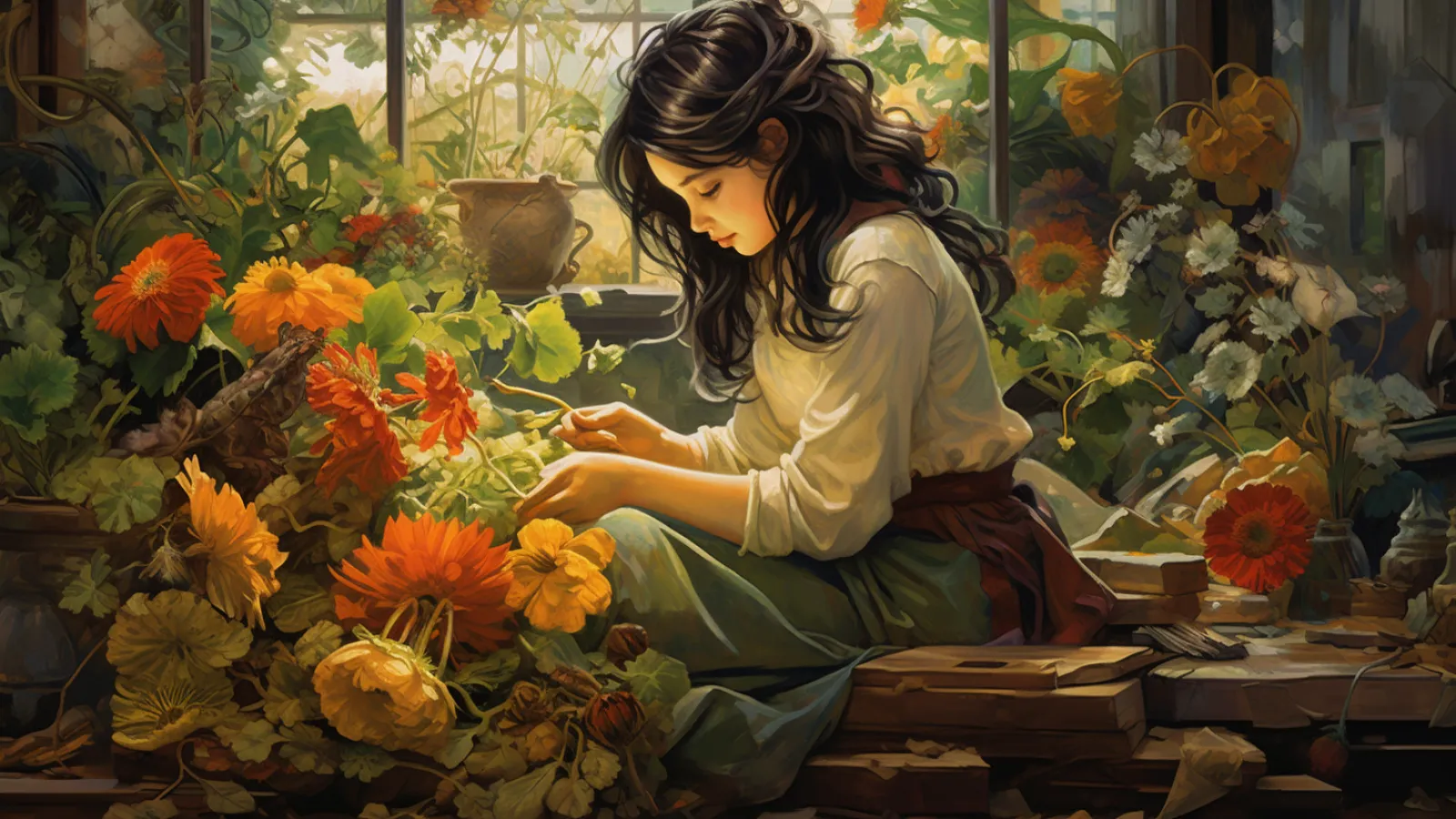 illustration for garden