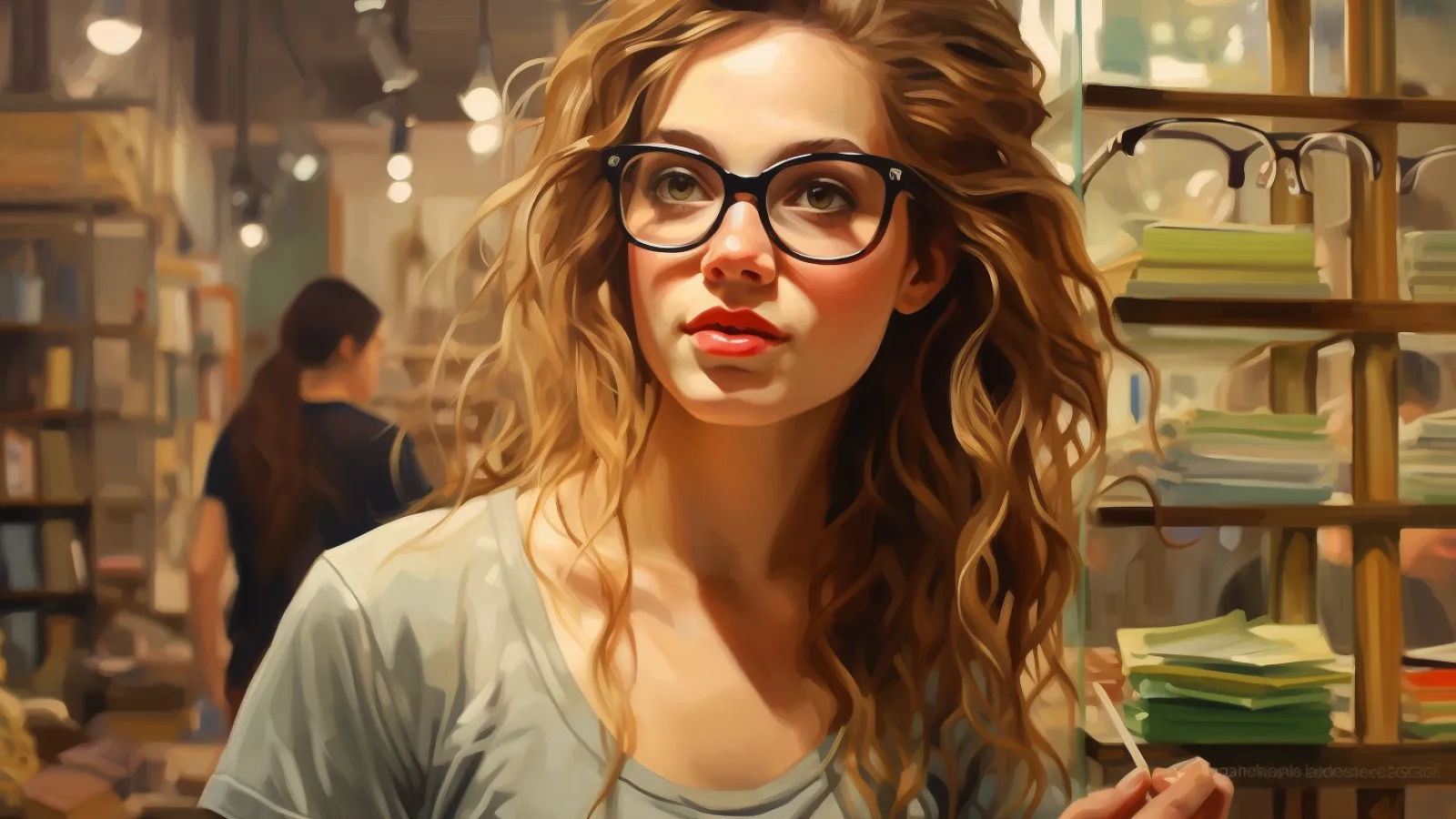 illustration for glasses
