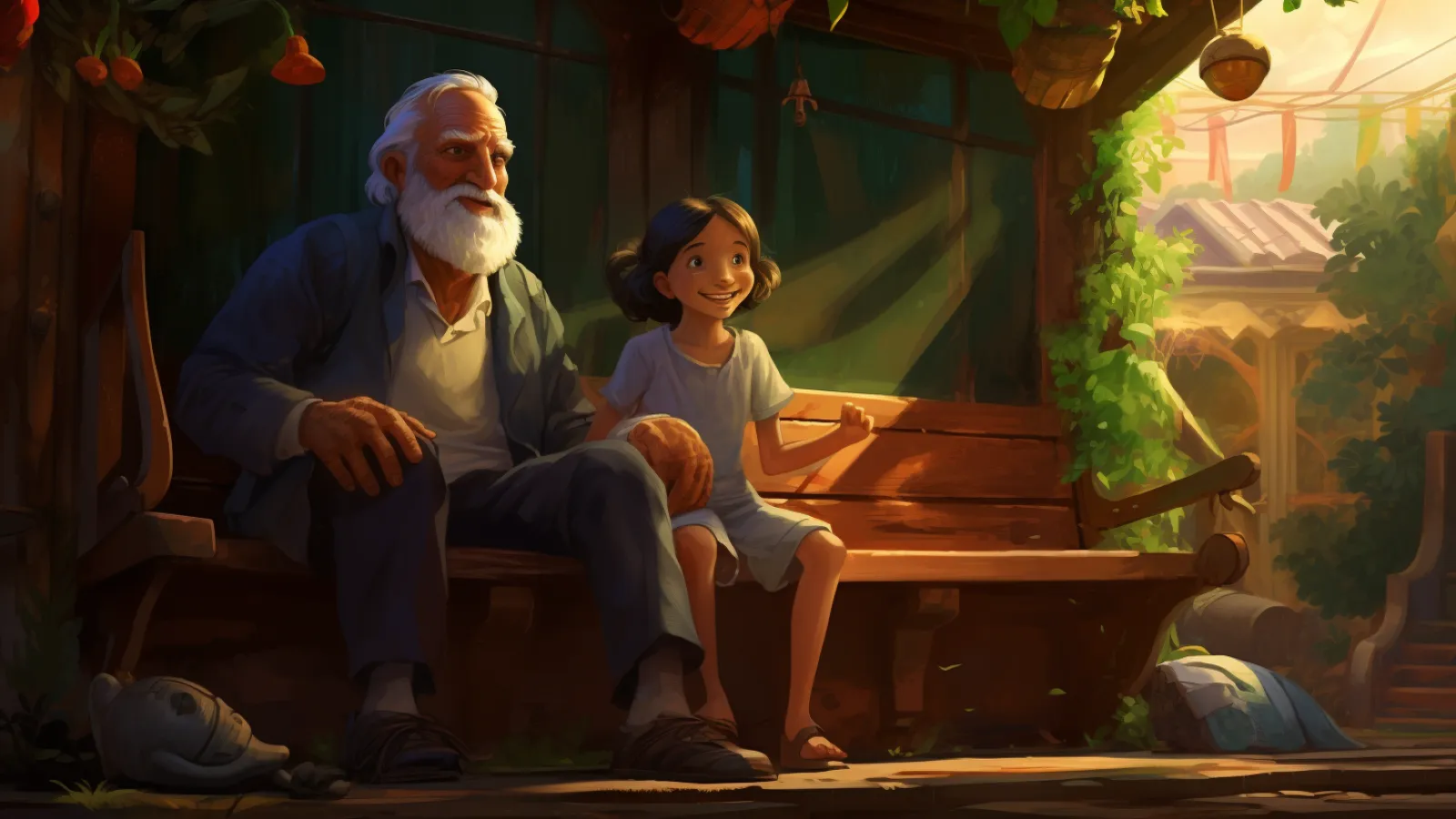 illustration for grandfather