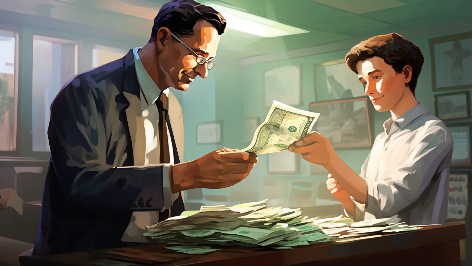 illustration for interest payment