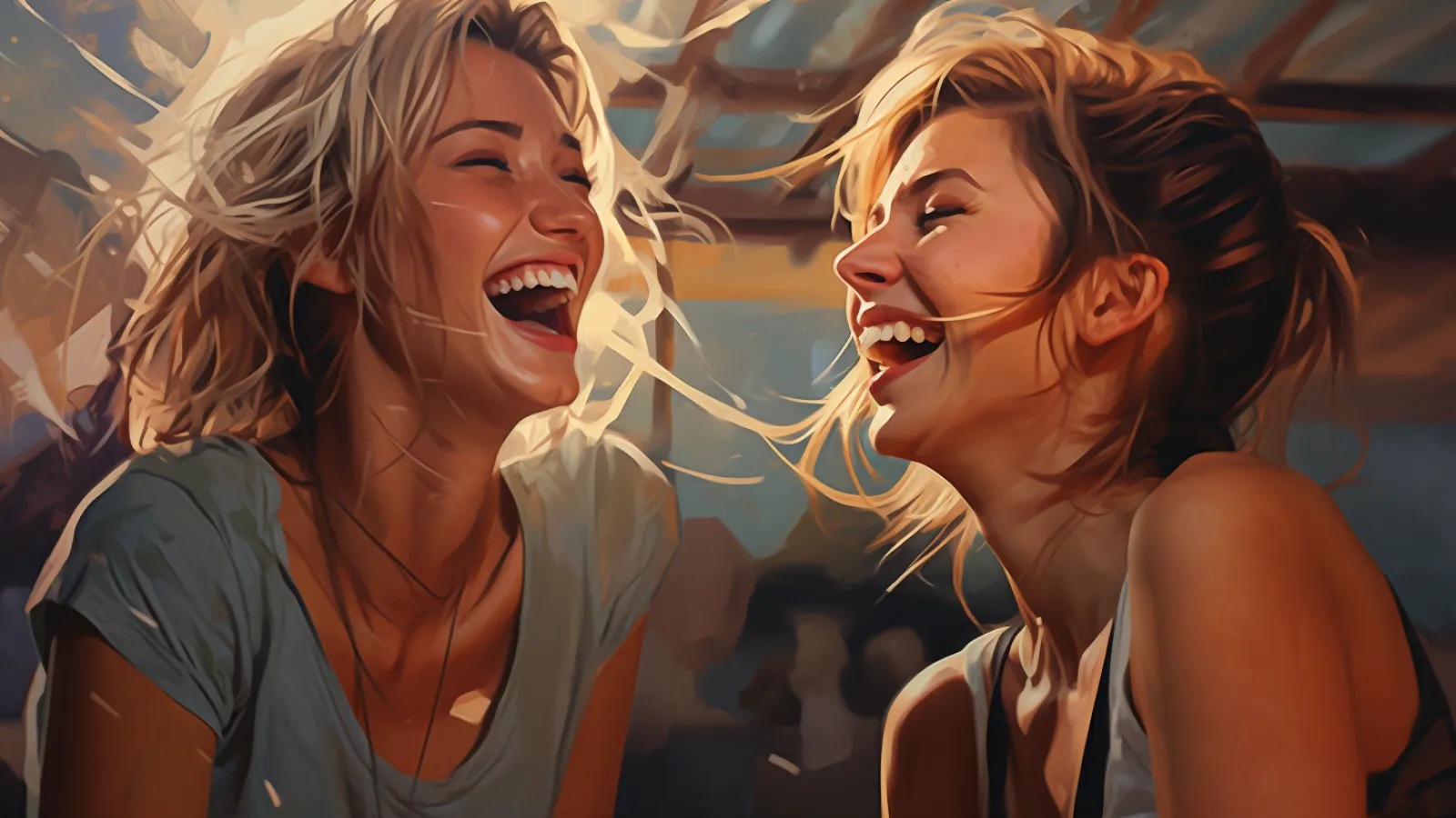 illustration for laugh