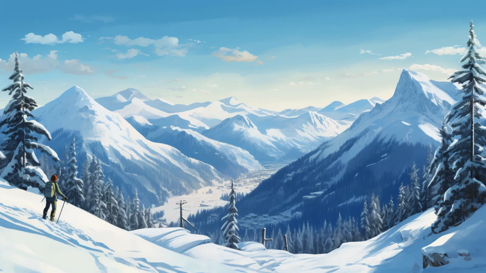illustration for mountain