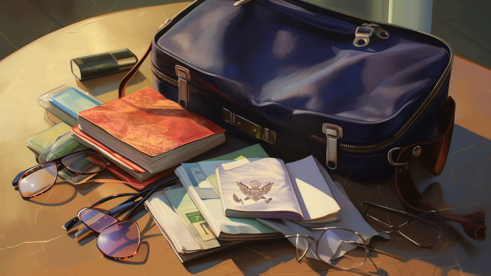 illustration for passport