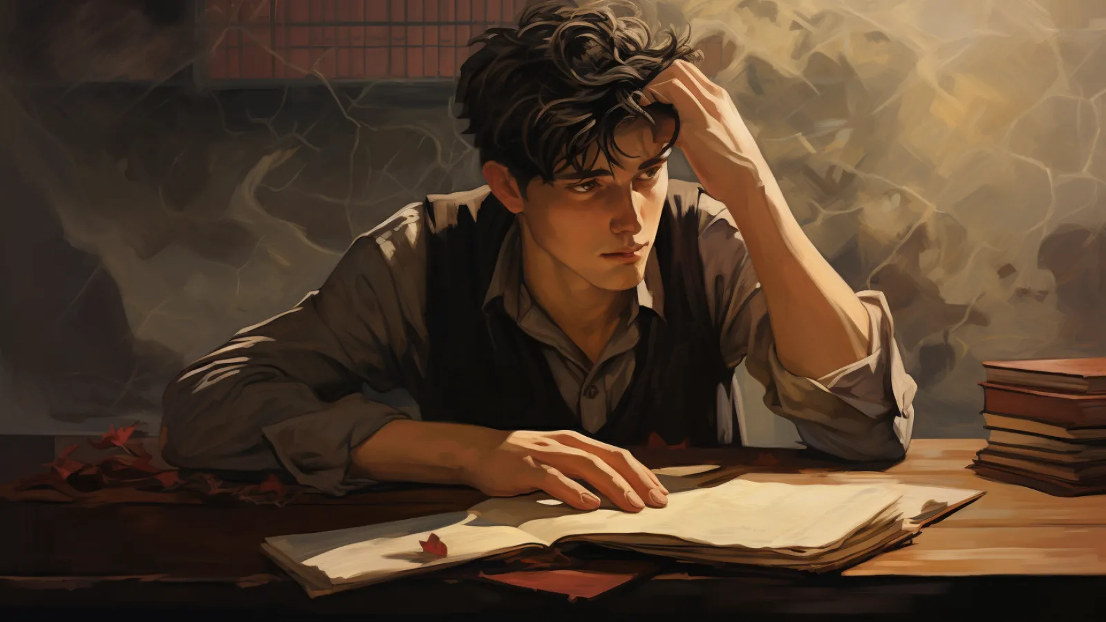 illustration for worry