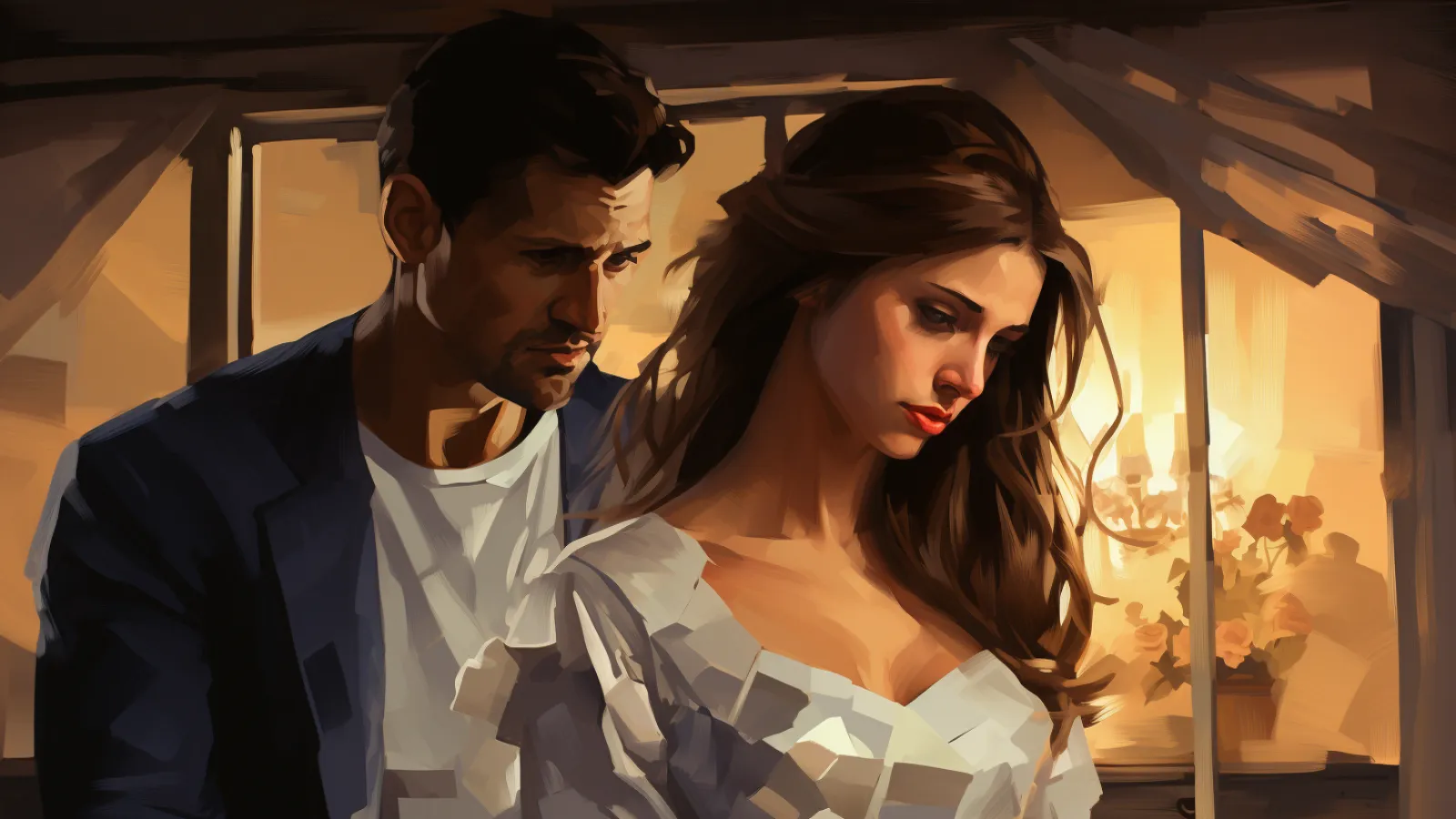 illustration for break up