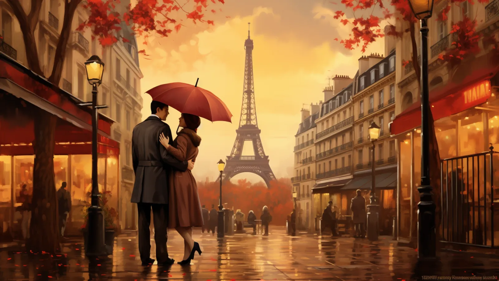 illustration for fall in love