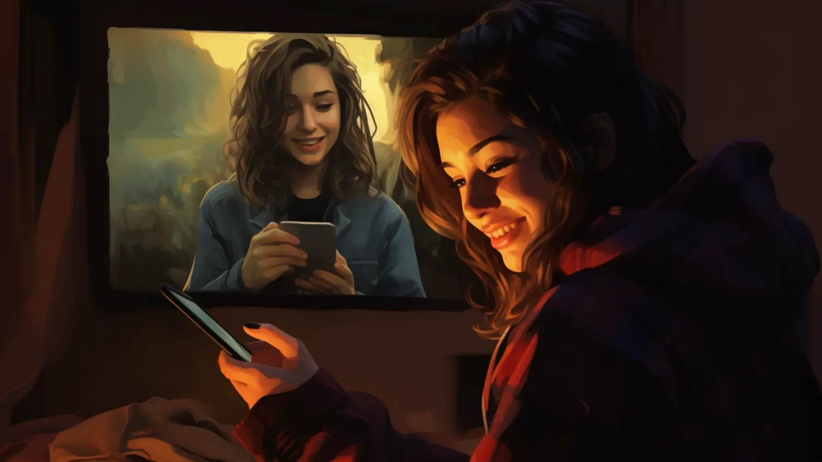 illustration for miss someone