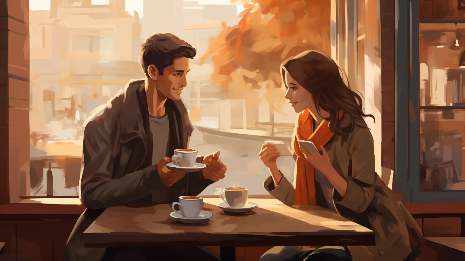 illustration for go for a coffee
