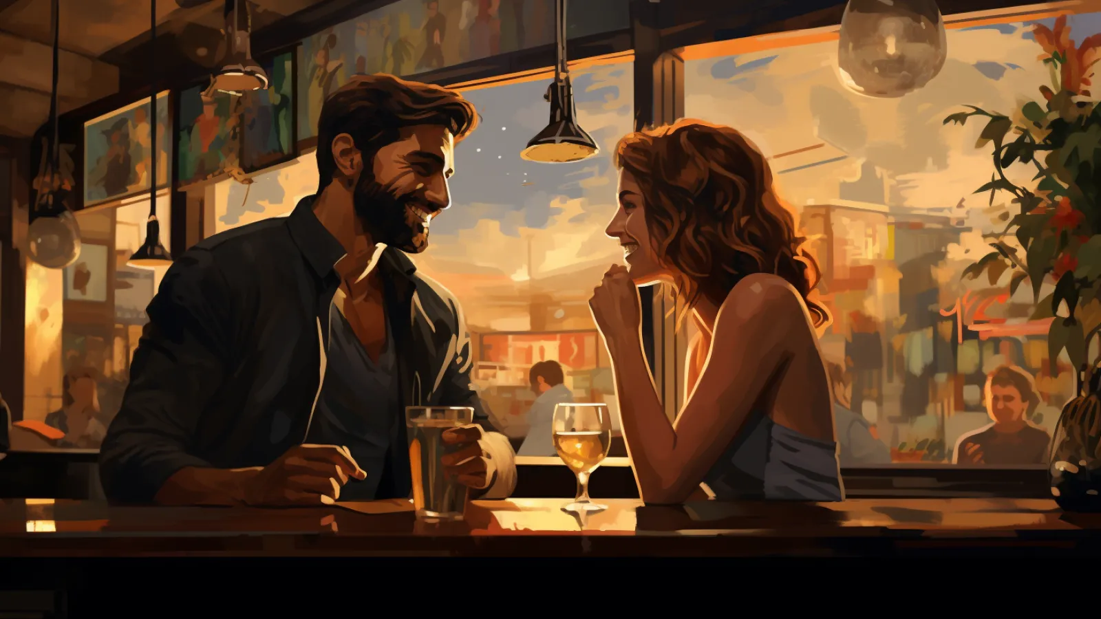 illustration for go for a drink