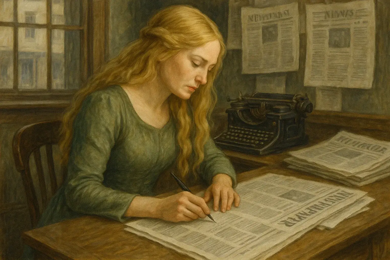 illustration for newspaper