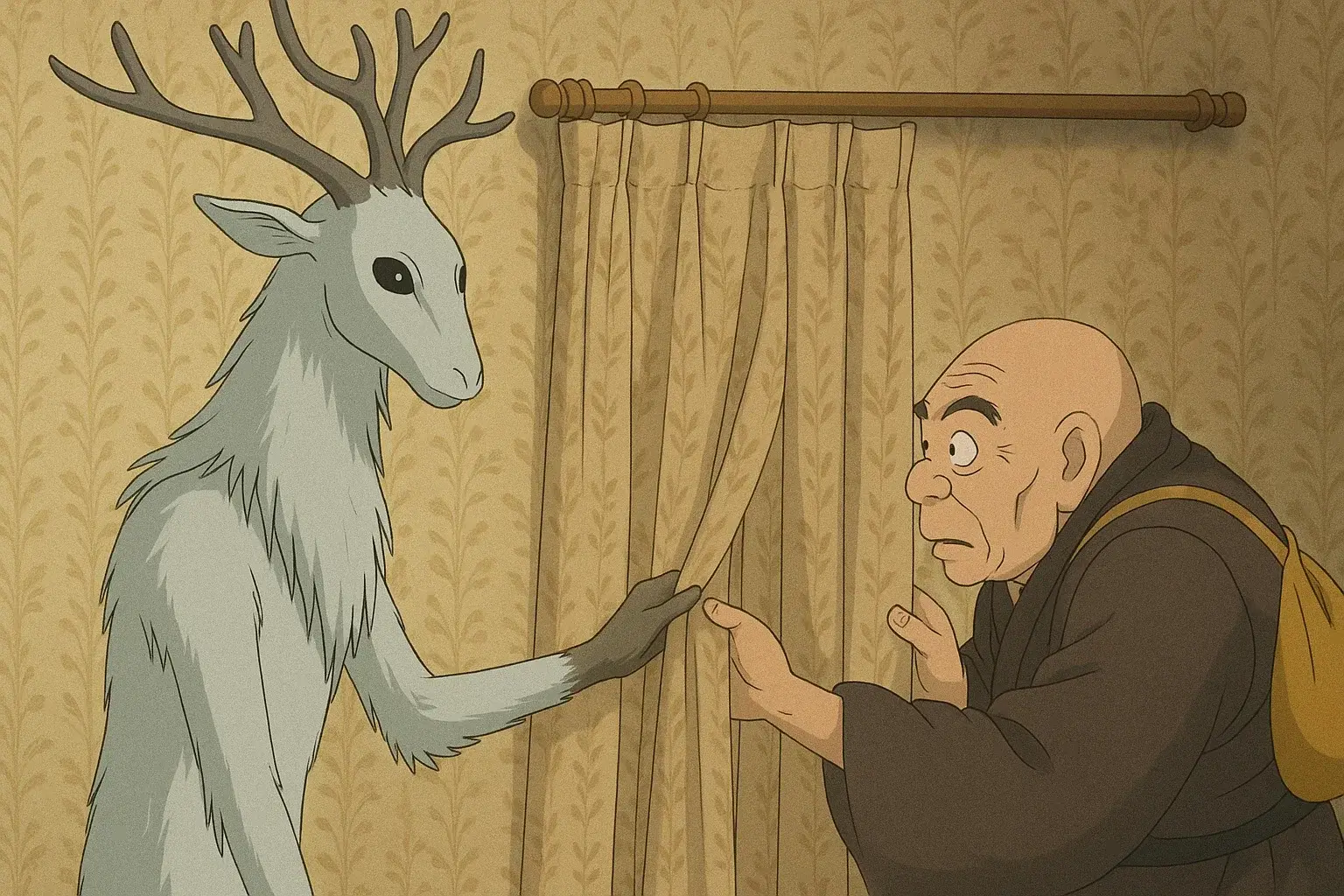 illustration for curtain