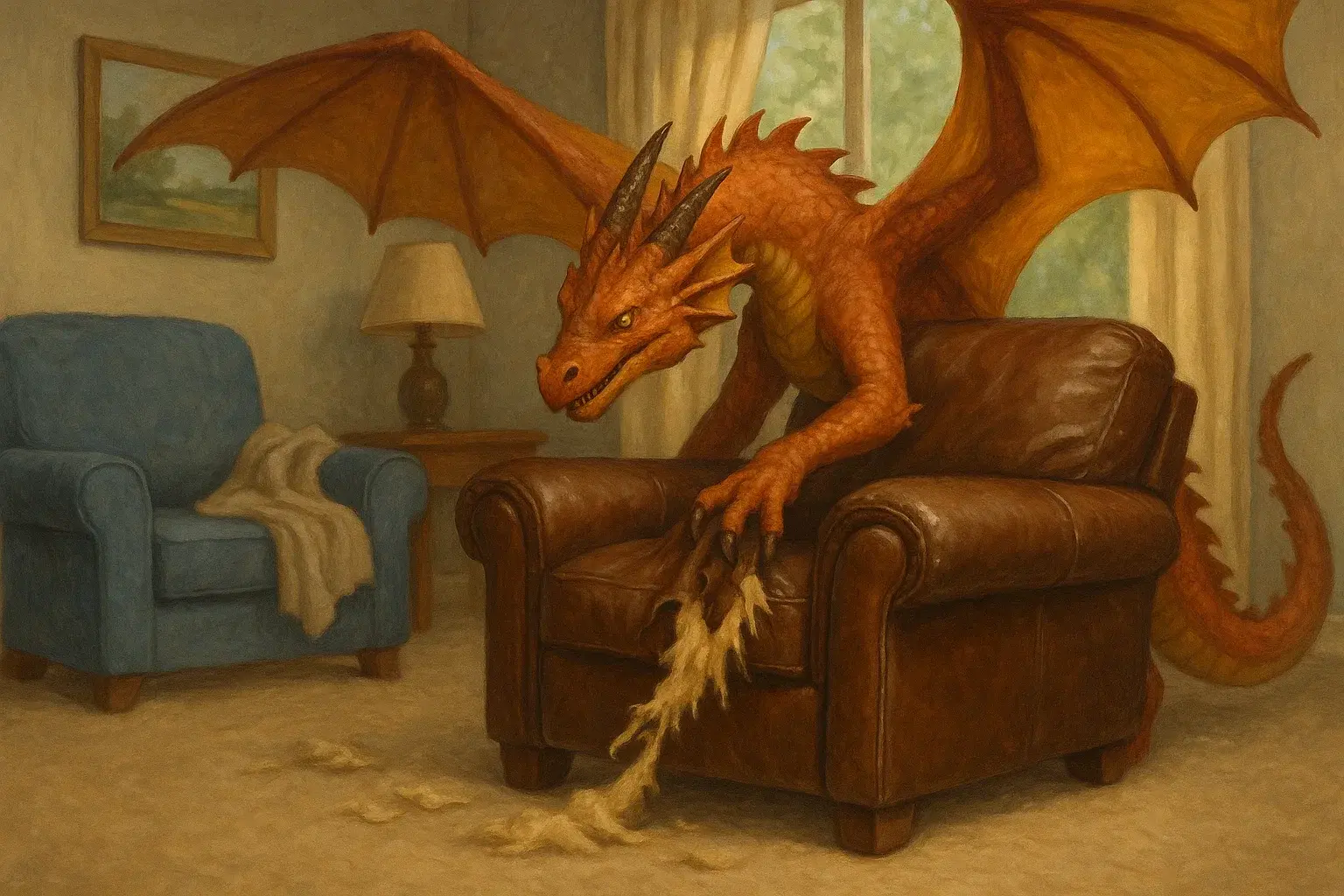 illustration for leather