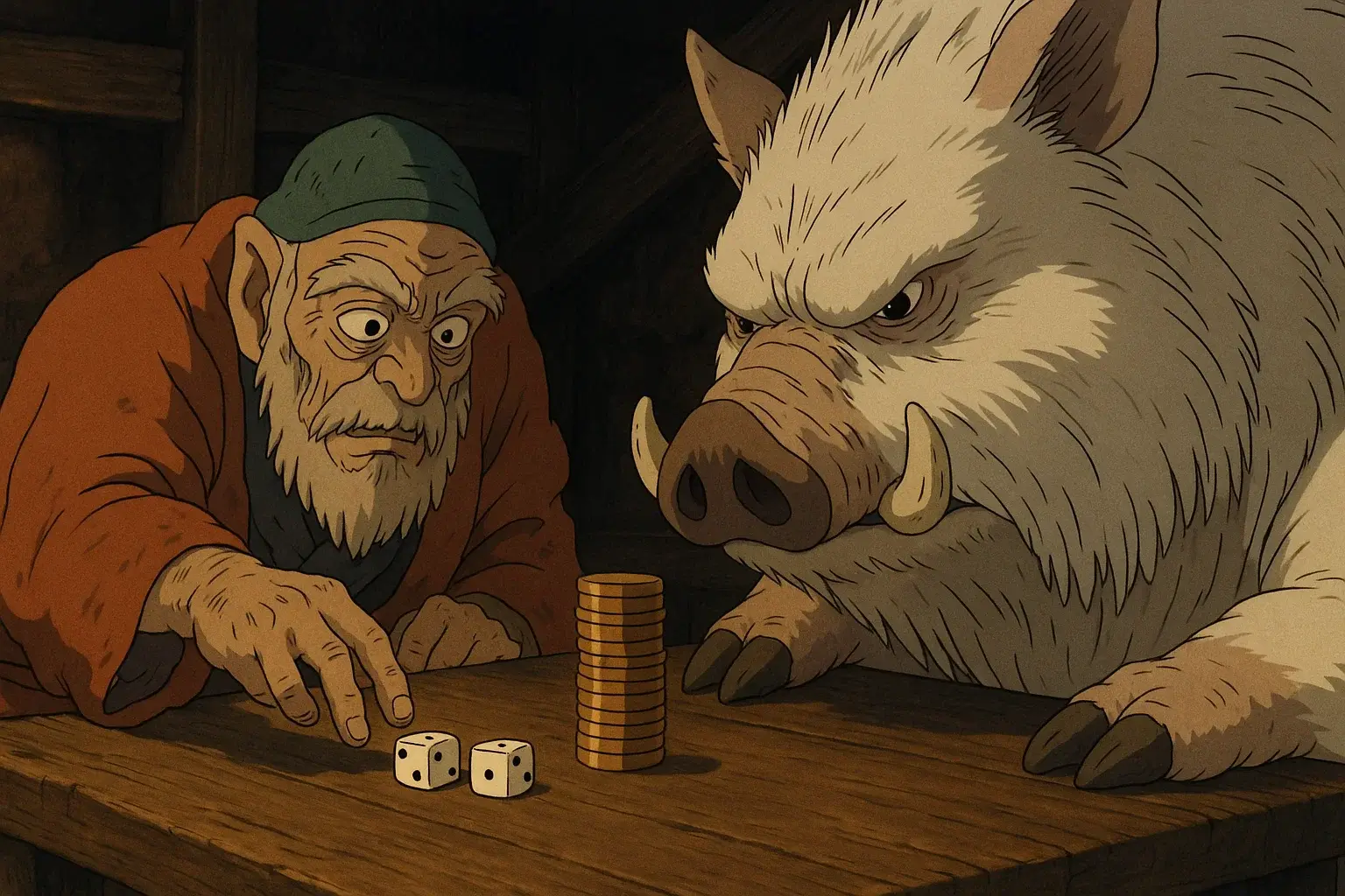 illustration for gamble